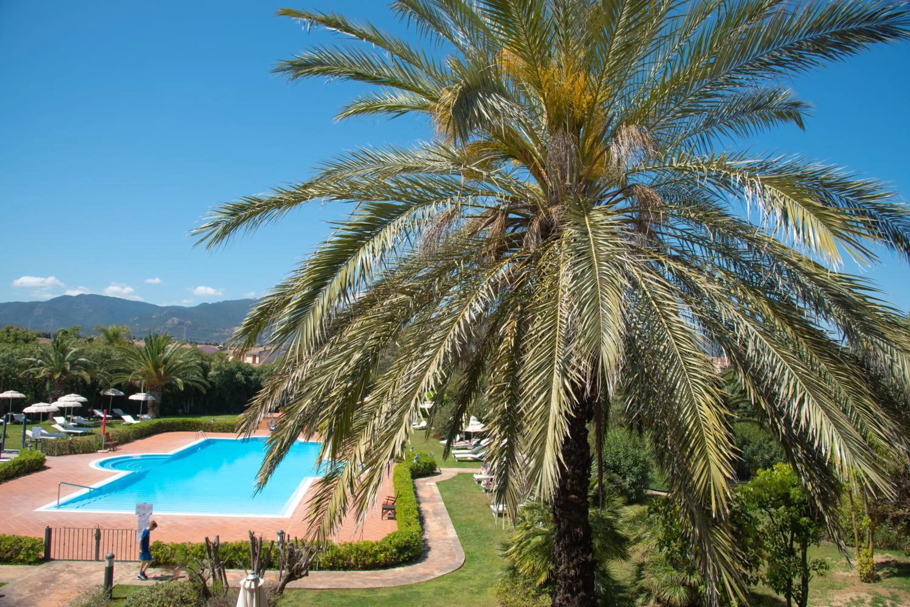 Pool view in Hotel Santa Gilla