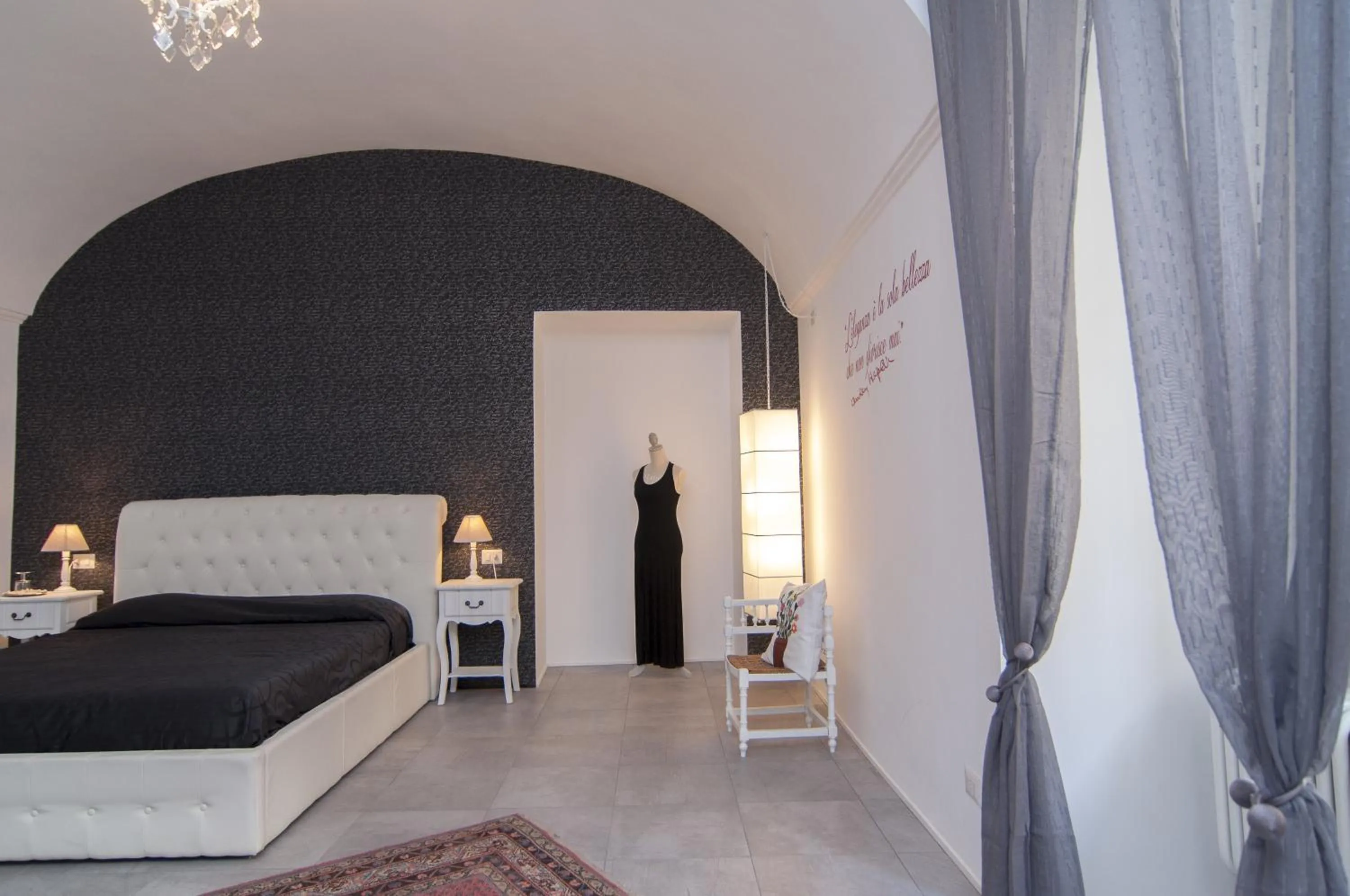 Bed in B&B Torino Très Chic