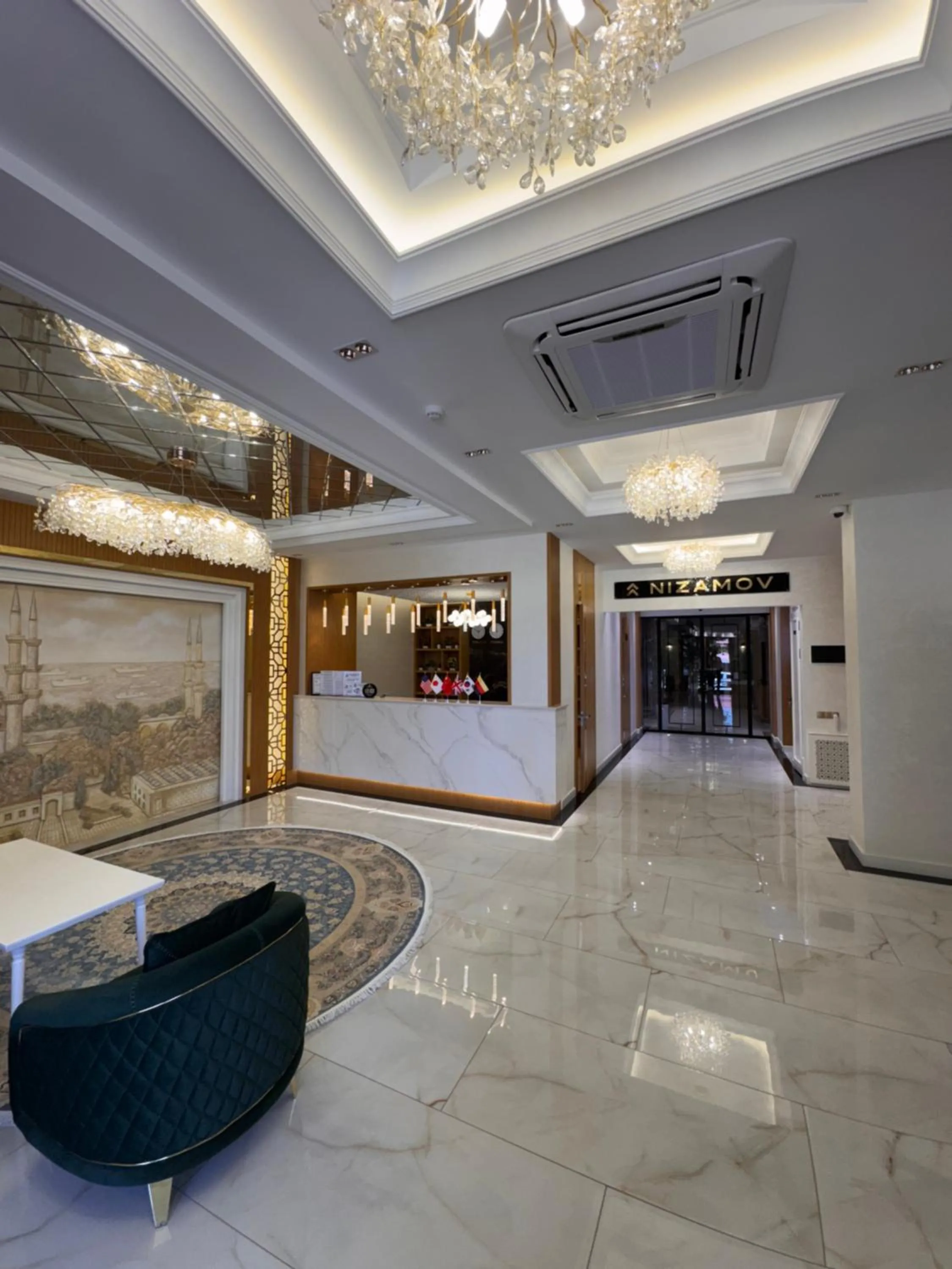 Seating area in Nizamov Hotel