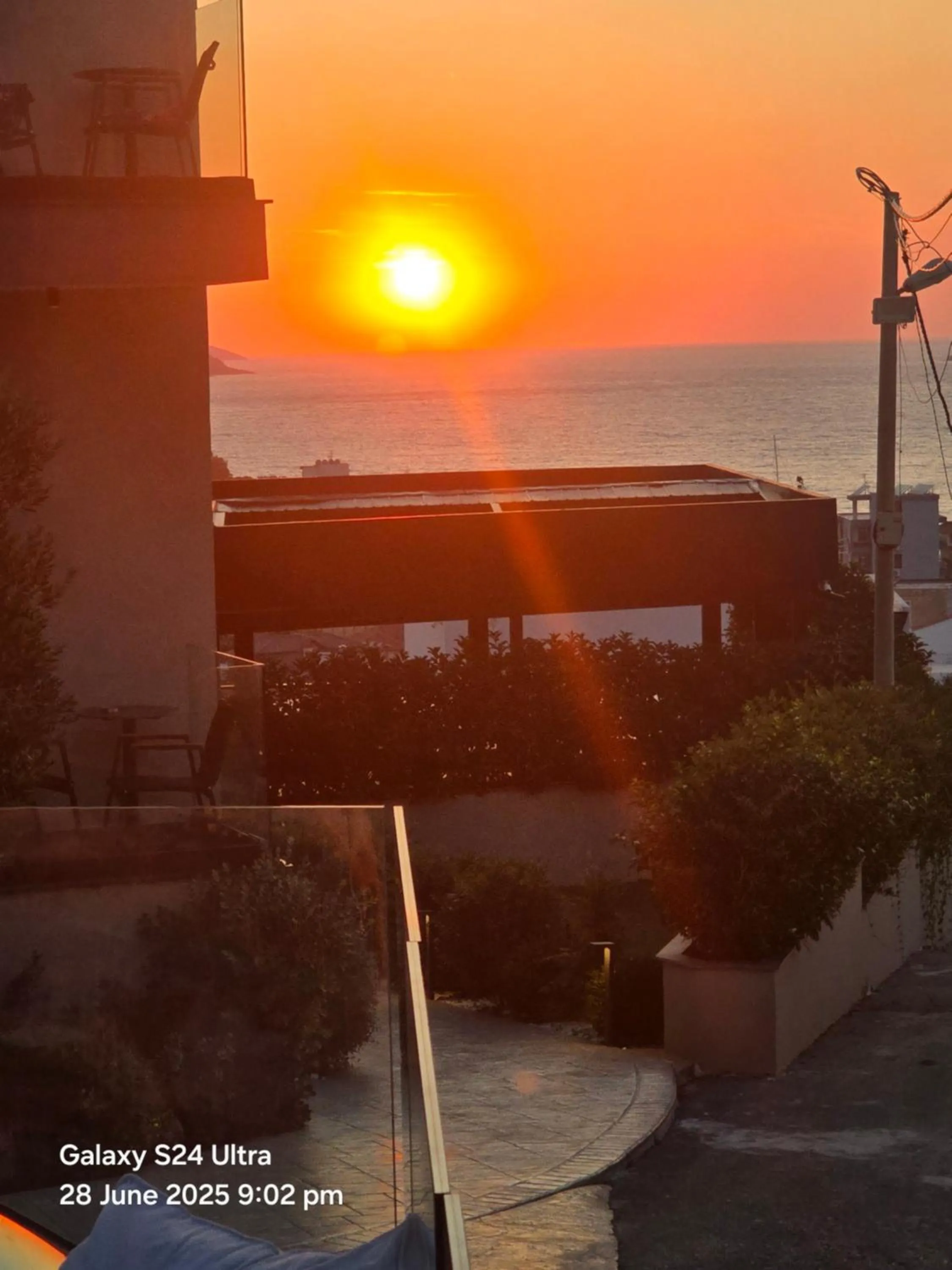 Sunset in Hotel Belle Vue