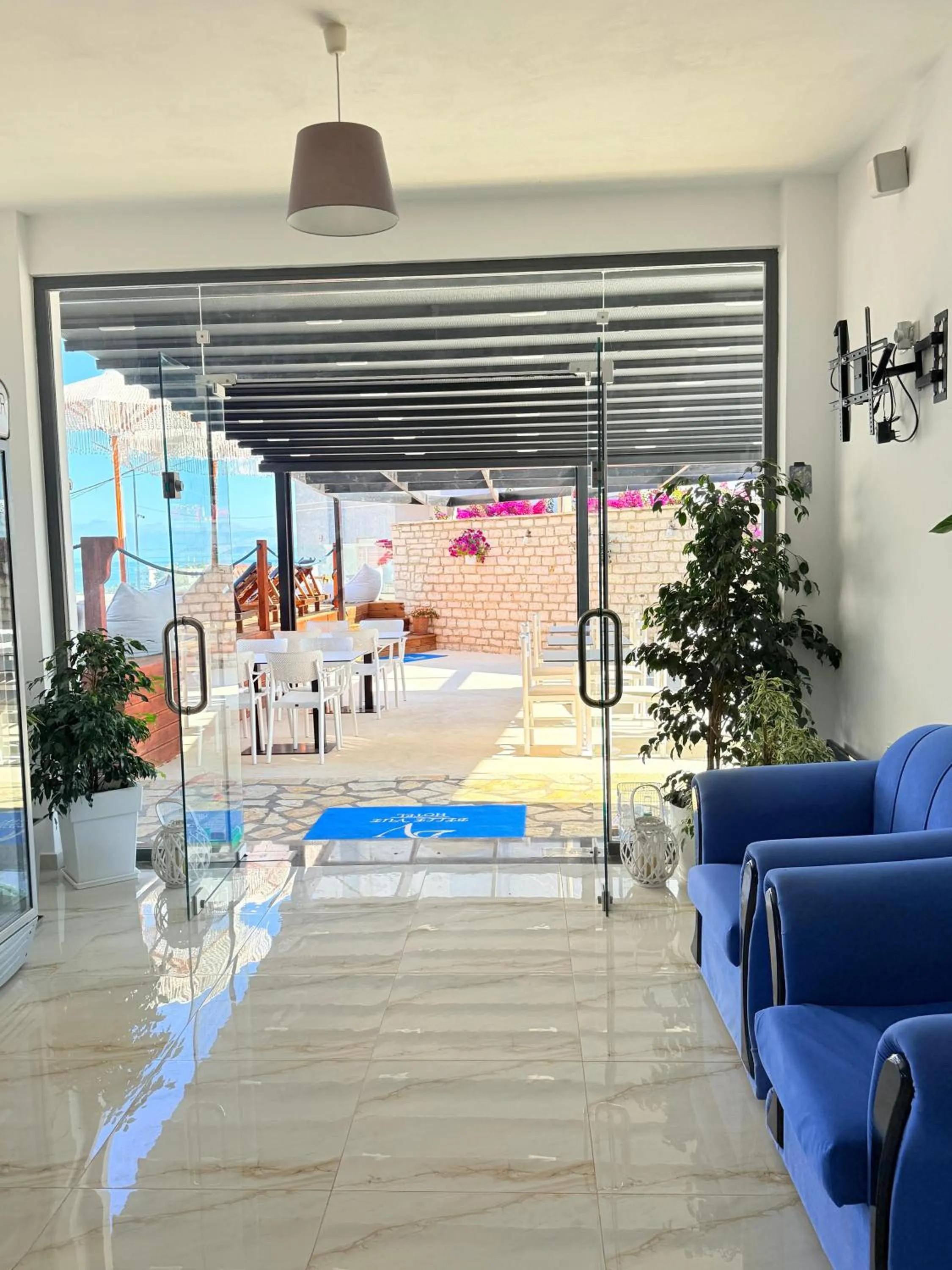 Seating area in Hotel Belle Vue