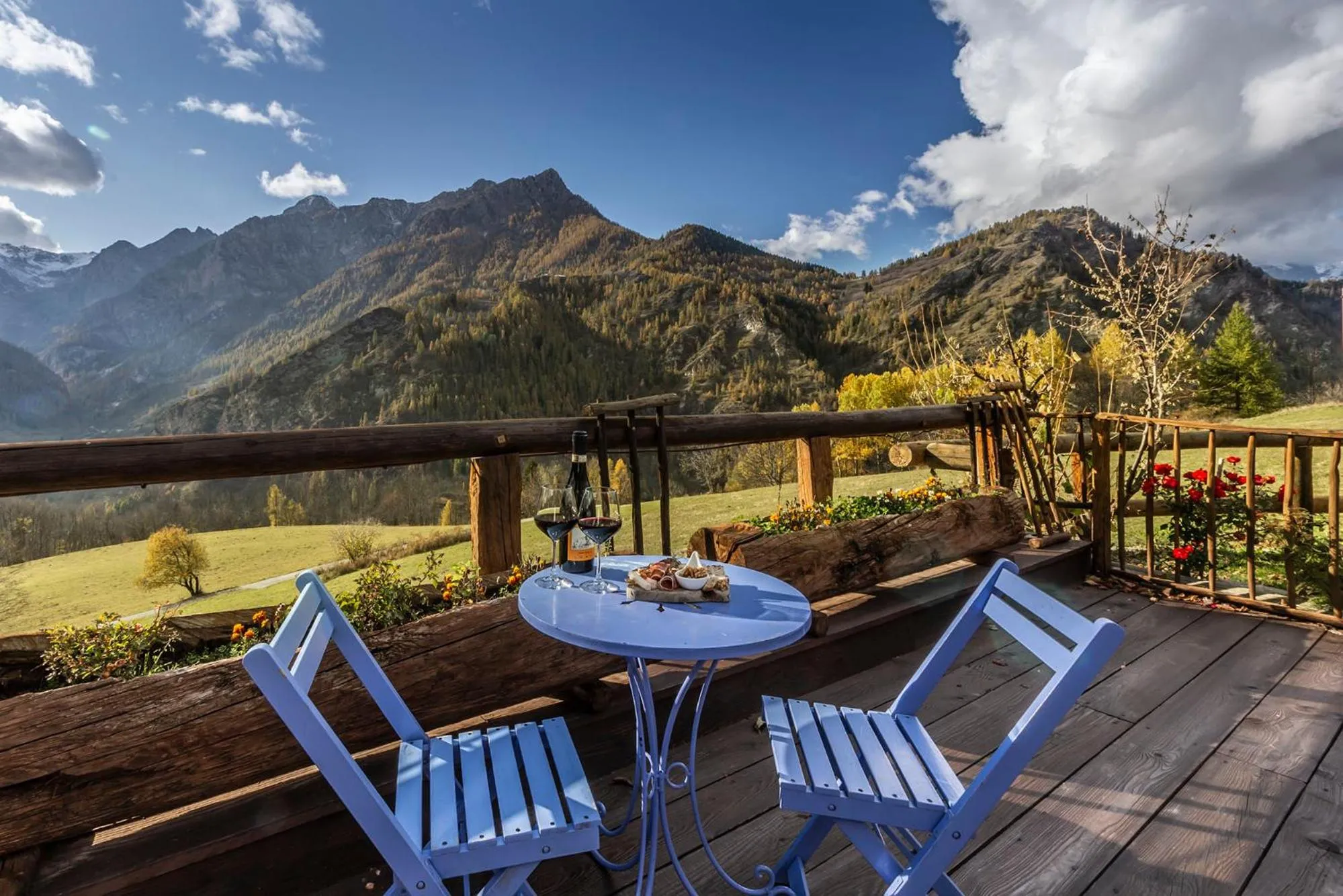 Balcony/Terrace in Brieis Relais Alpino