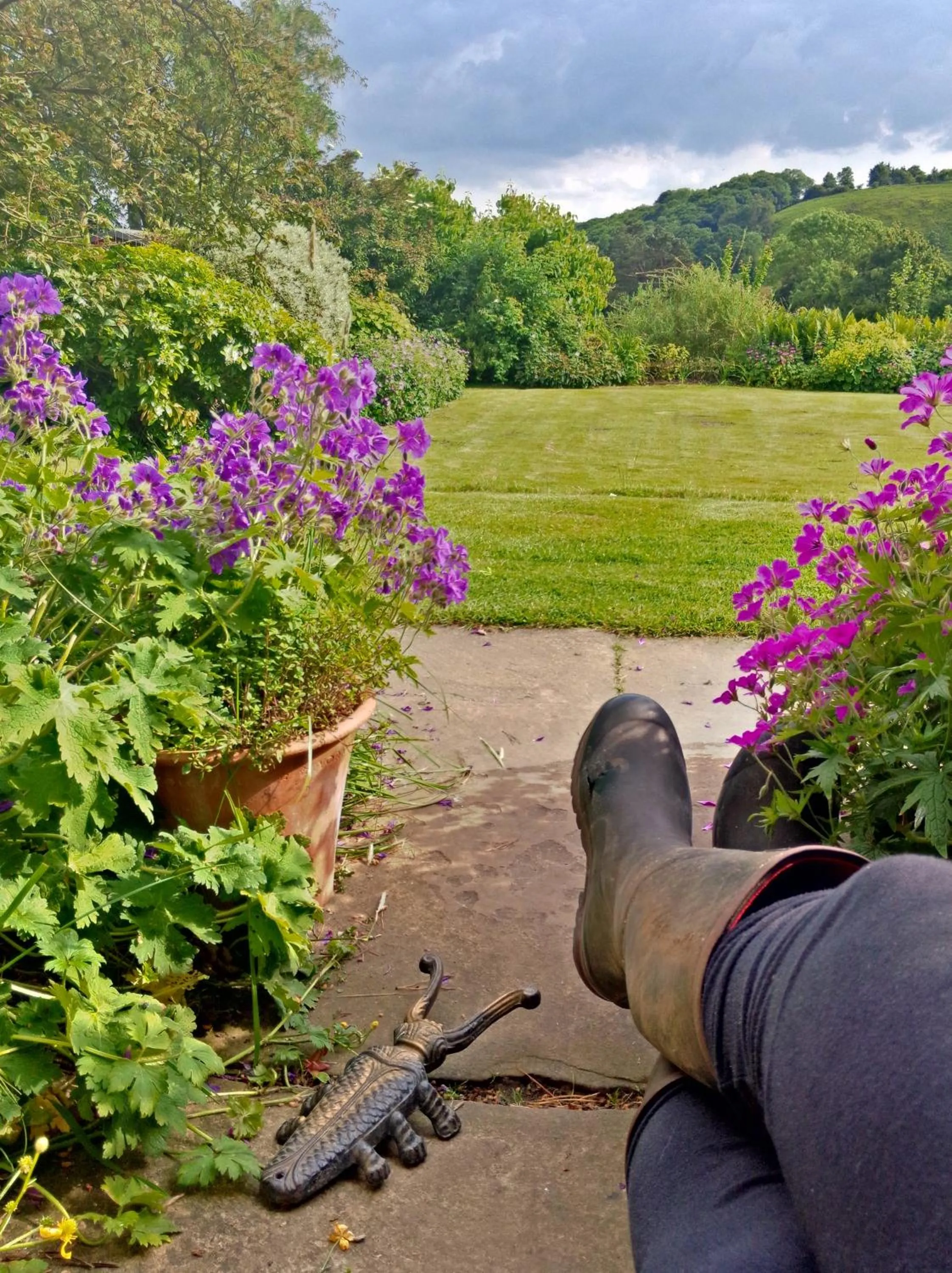 Garden view in Barmoors