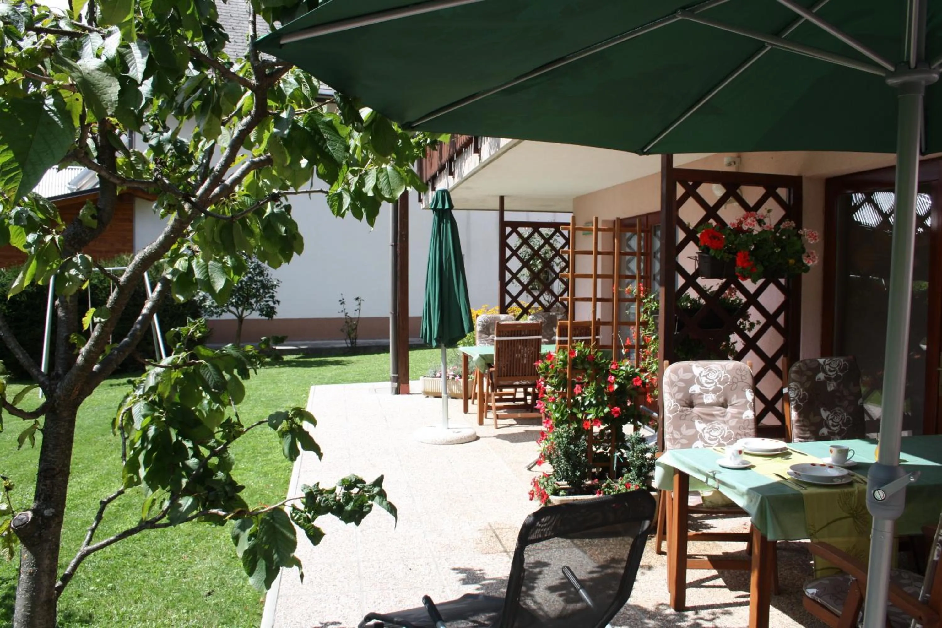 Patio in Apartments Kravanja