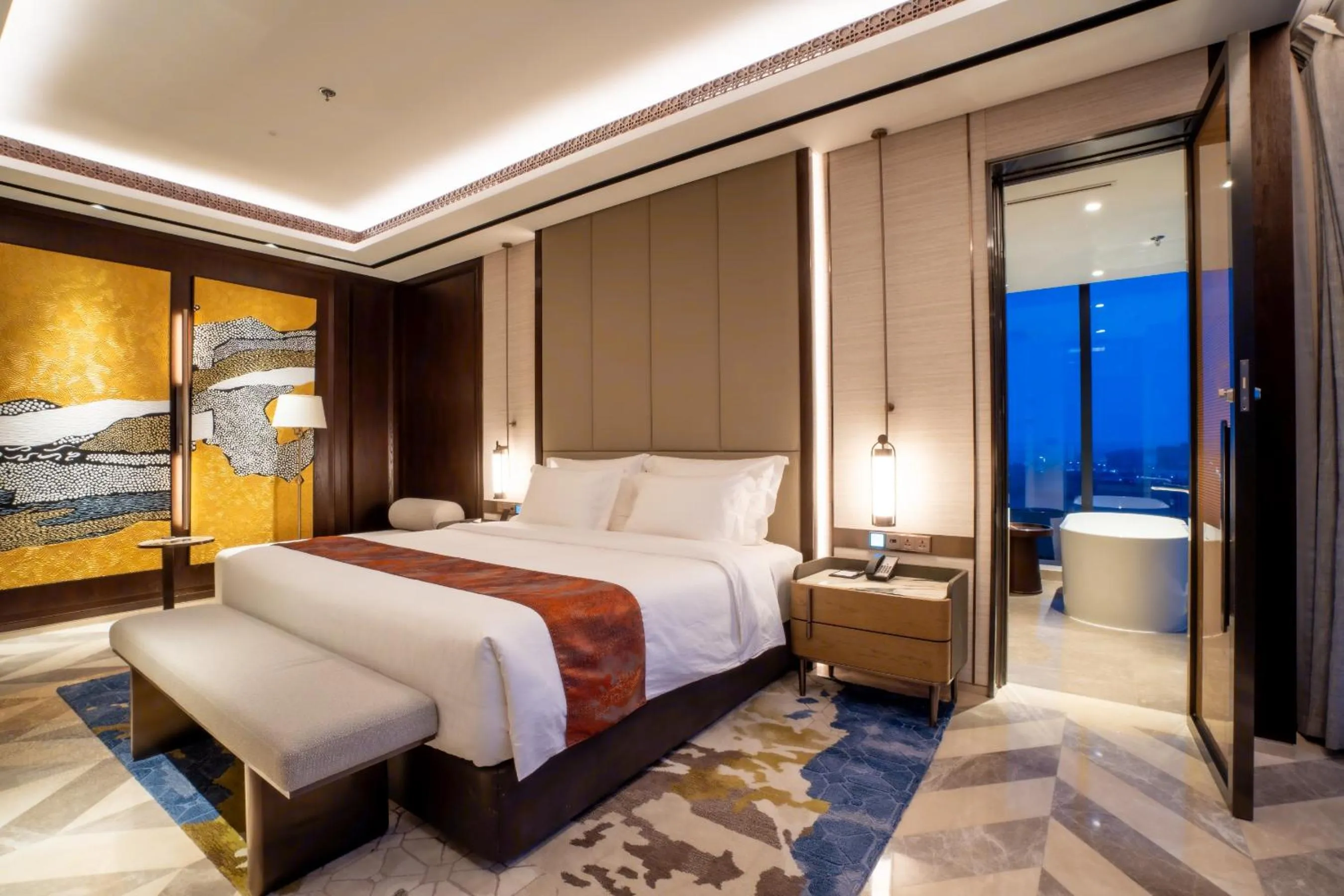 Bed in Arjuna Solitaire Hotel