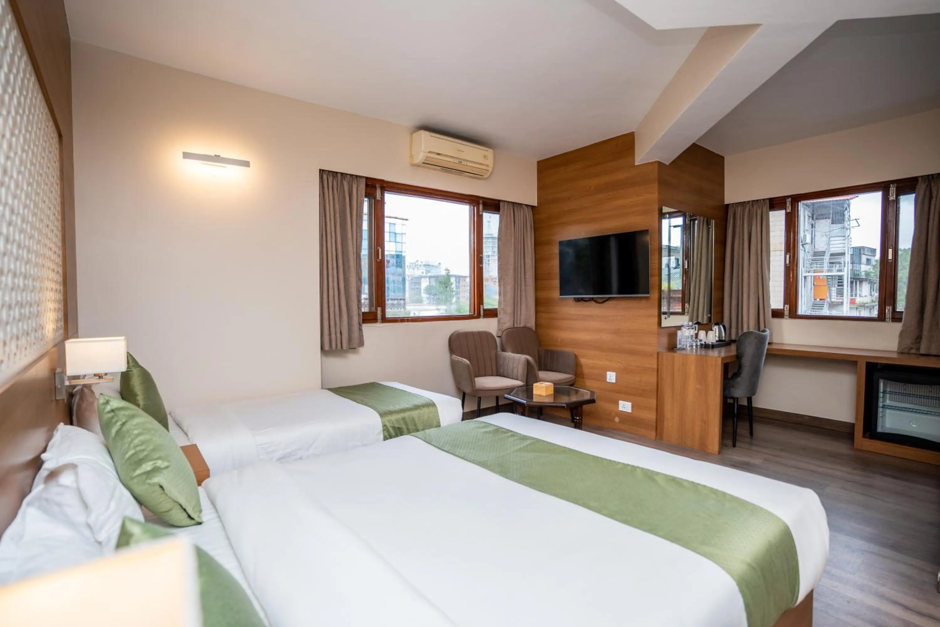 Bed in Hotel Marcopolo