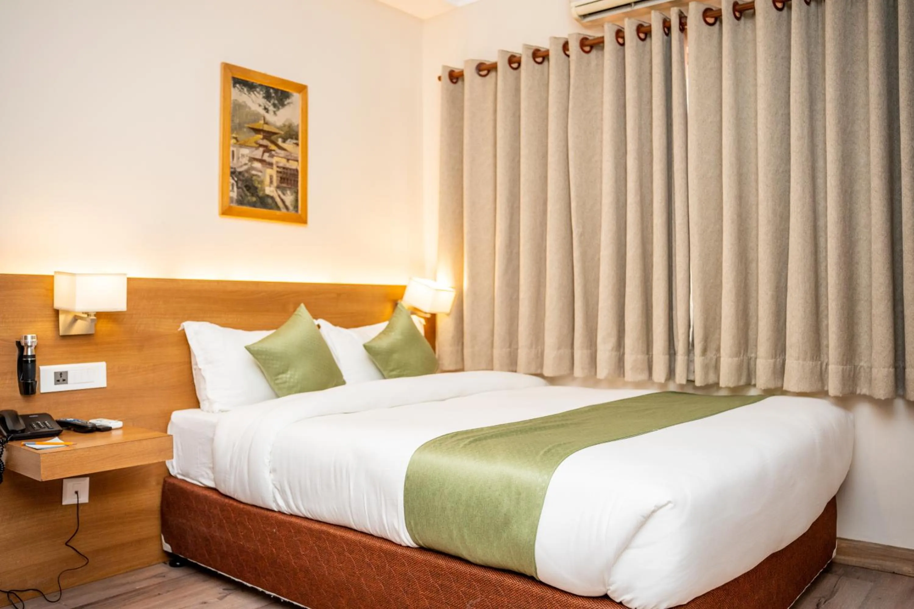 Bed in Hotel Marcopolo