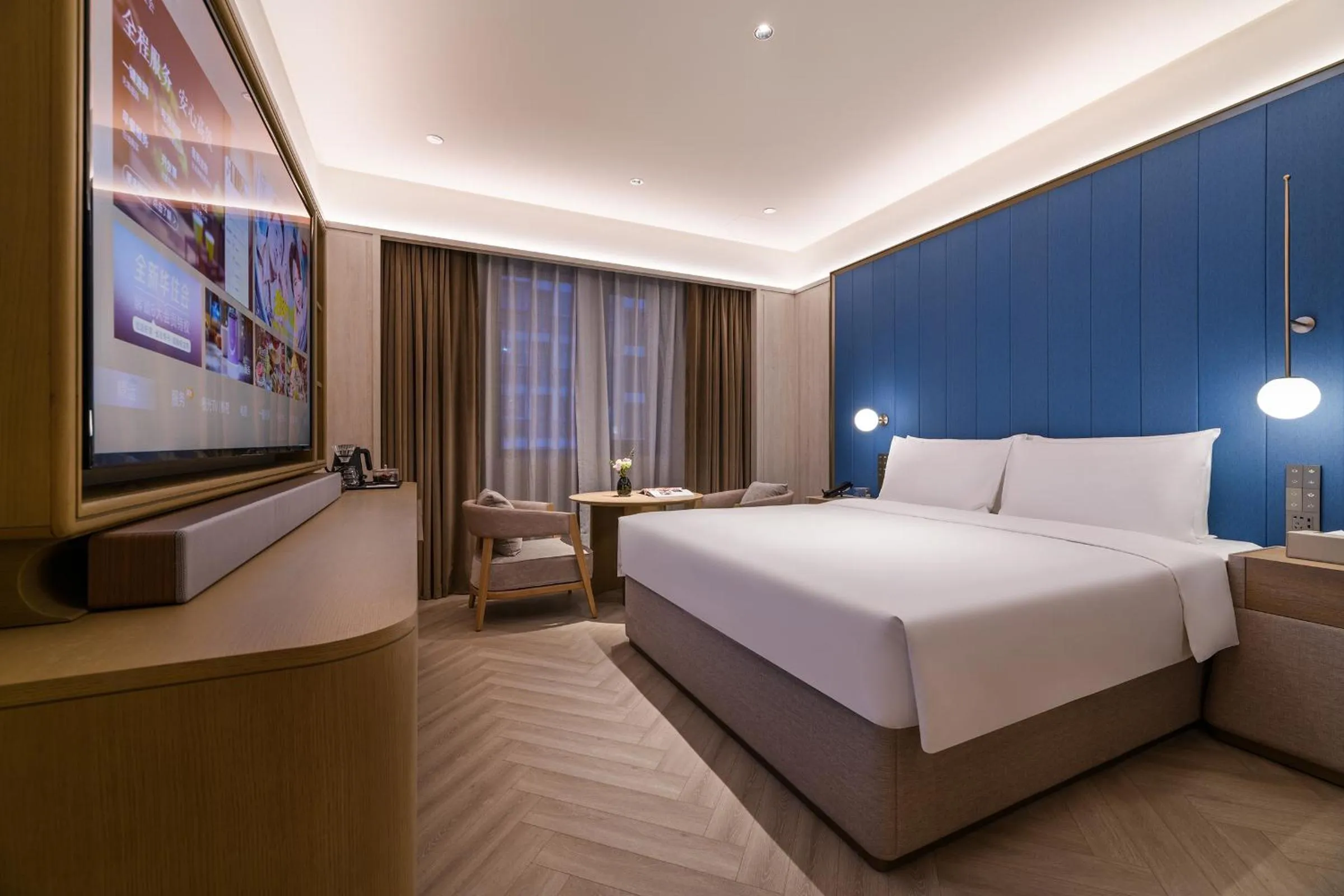 Photo of the whole room in Crystal Orange Beijing Tiantan hospital and Head quarters Hotel