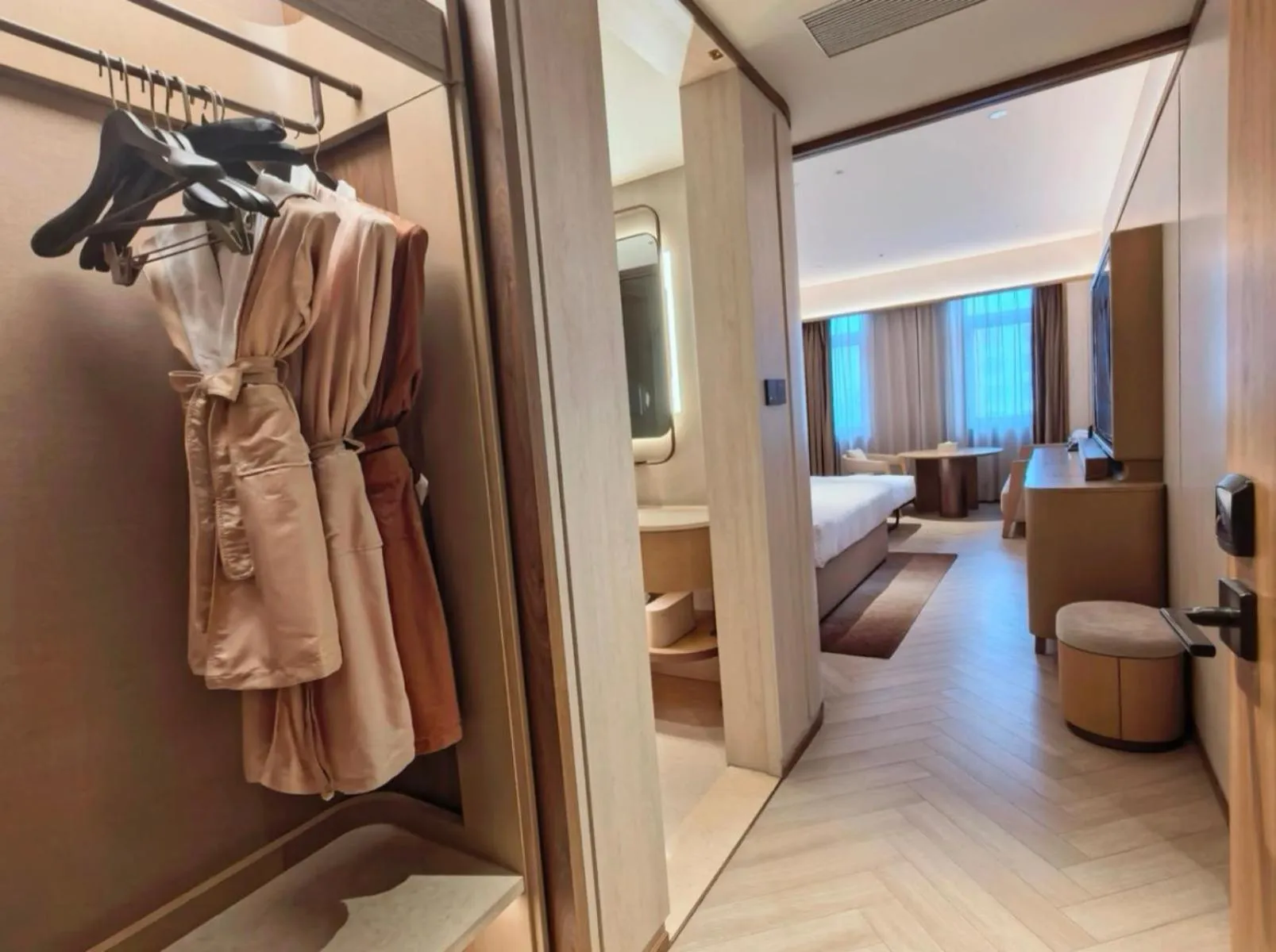 Photo of the whole room in Crystal Orange Beijing Tiantan hospital and Head quarters Hotel