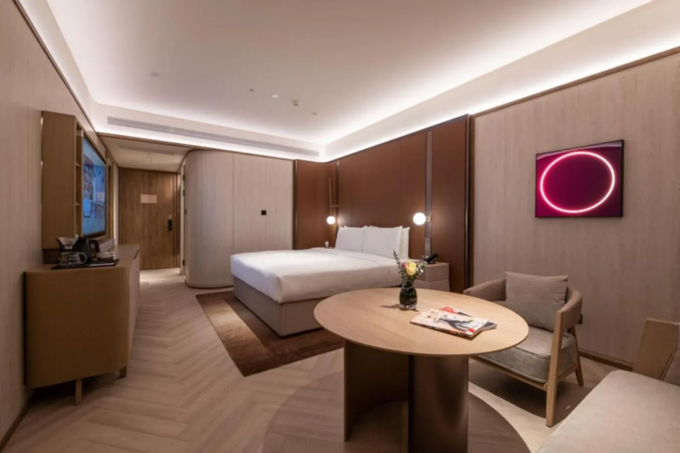 Photo of the whole room in Crystal Orange Beijing Tiantan hospital and Head quarters Hotel