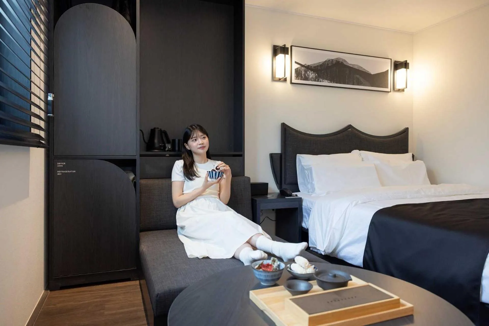 Deluxe Double Room with Movie in Anook Hotel and Spa Daejeon Yuseong