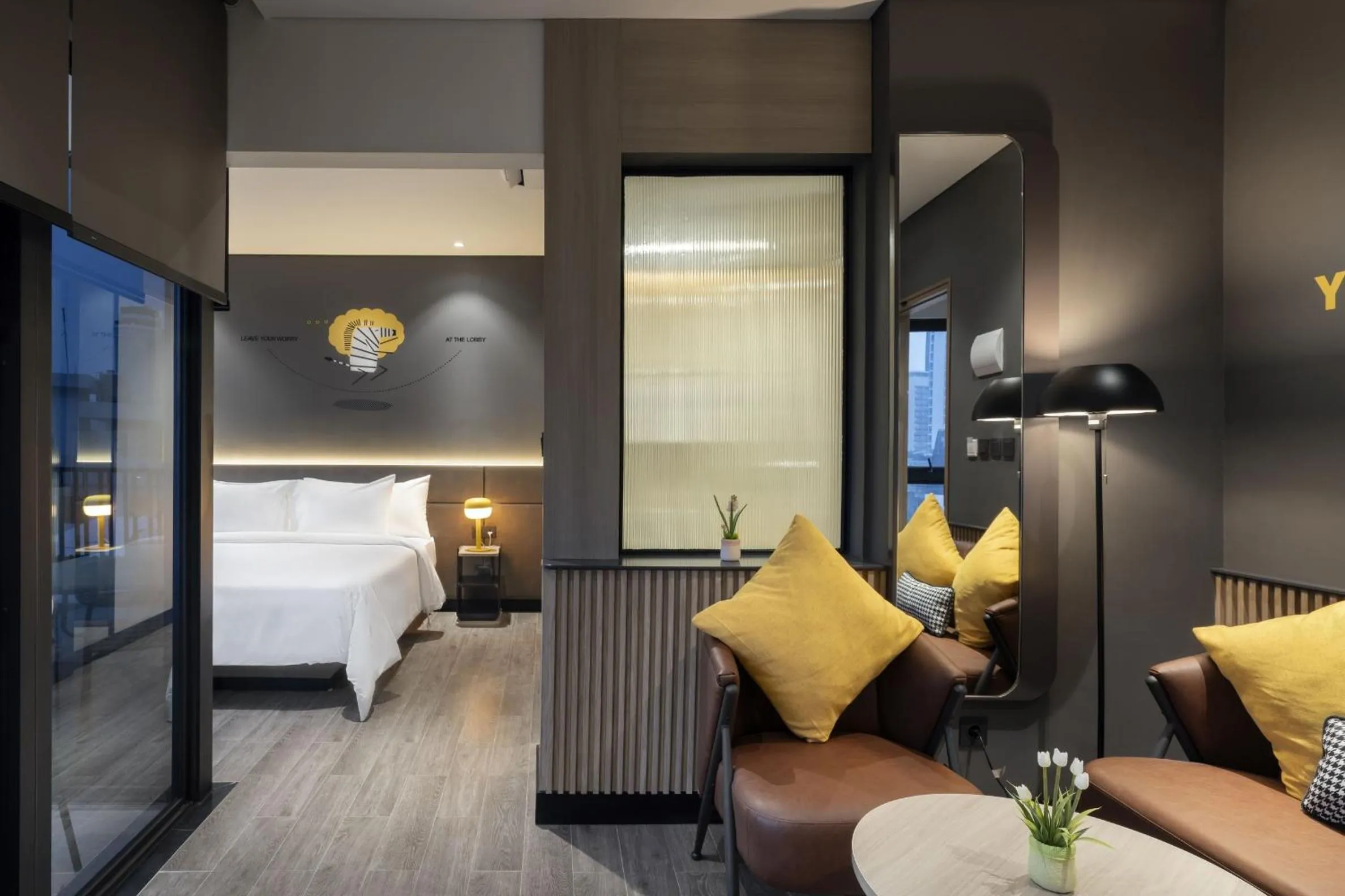 Living room, Bed in ROOMS INC Sudirman Jakarta