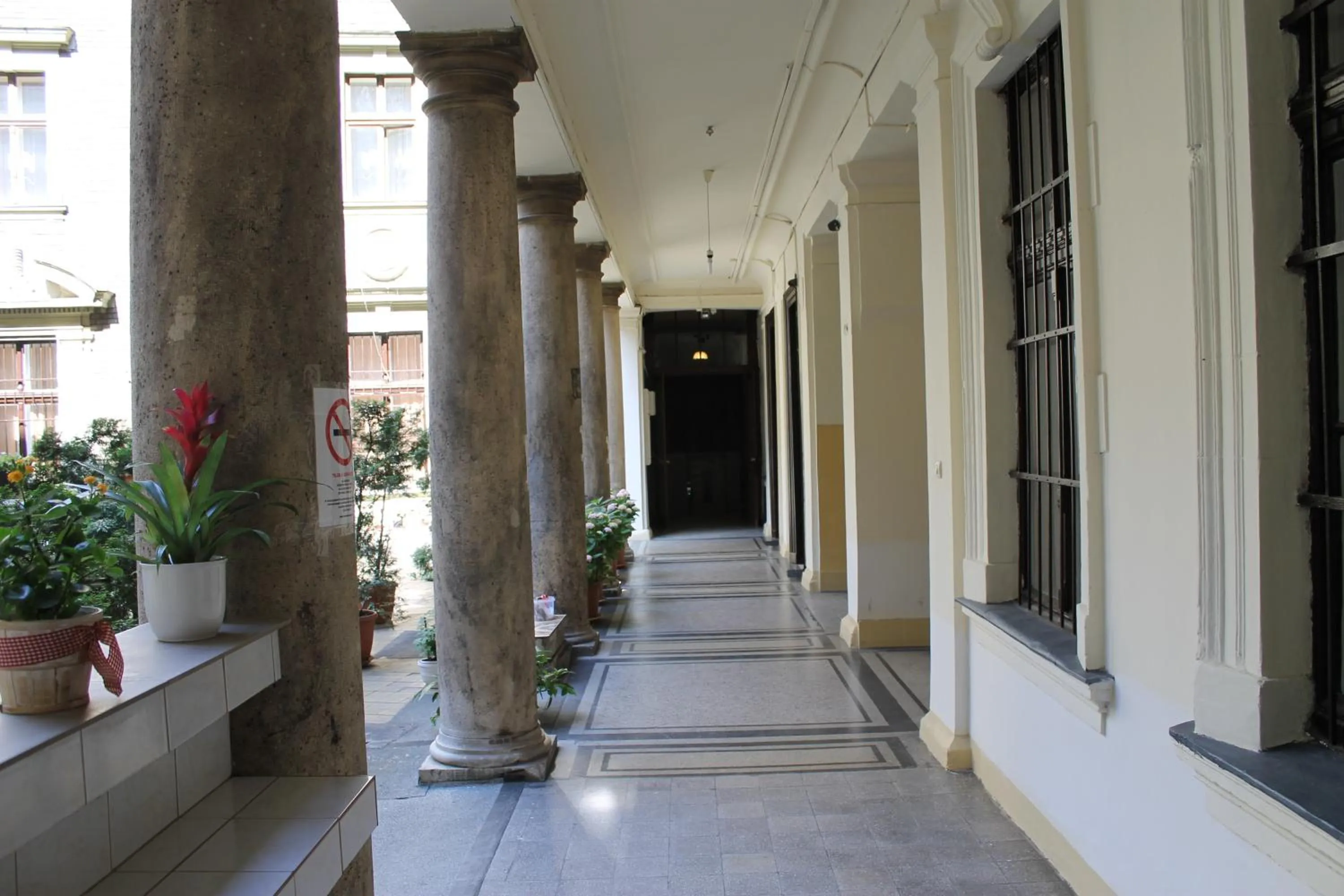 Facade/entrance in Omega Guesthouse Budapest