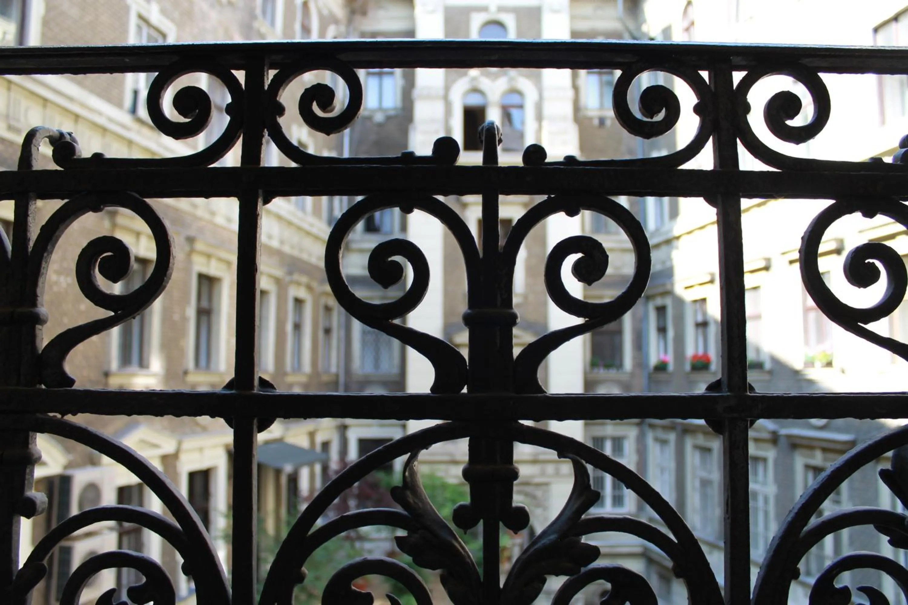 Decorative detail in Omega Guesthouse Budapest