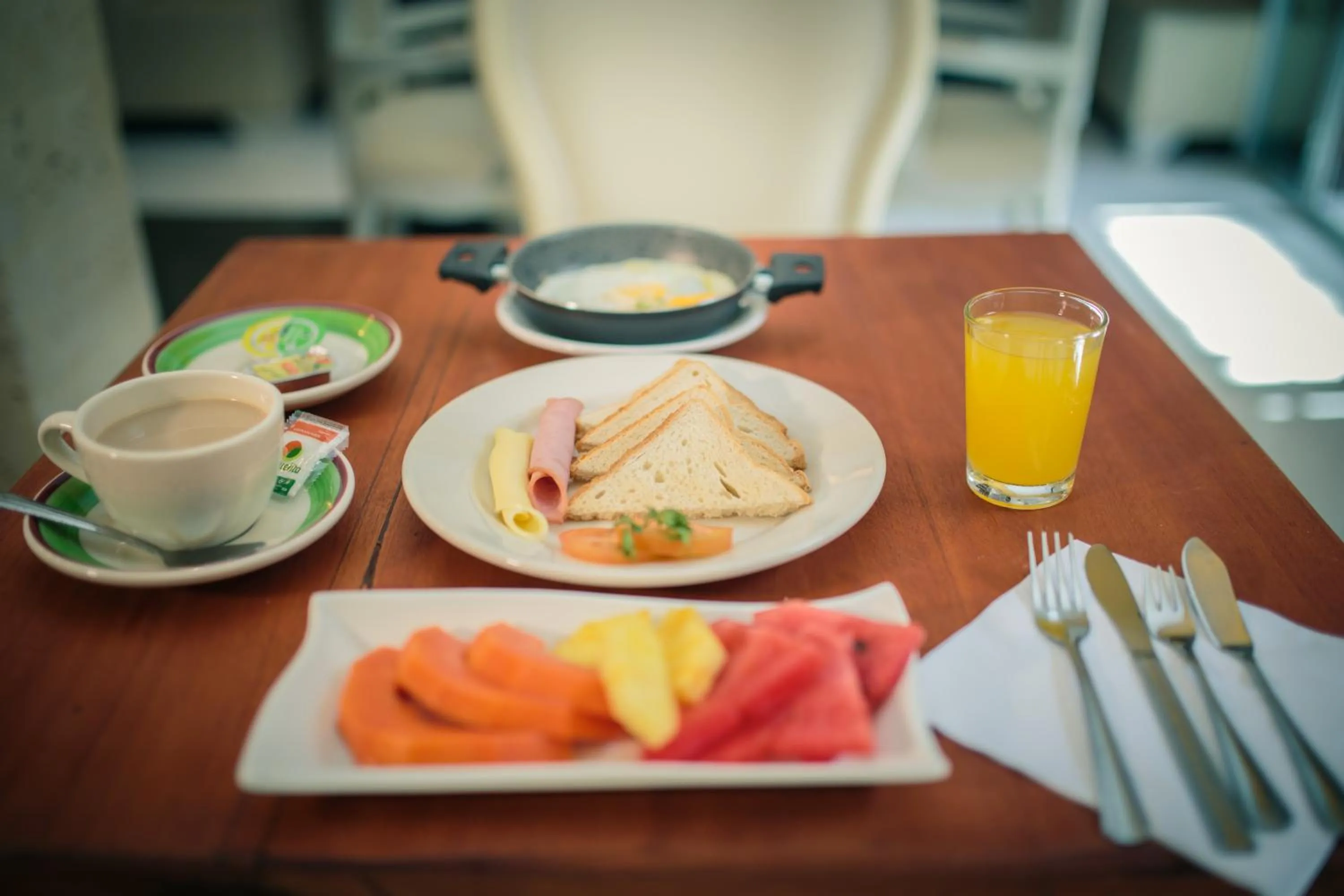 American breakfast in Hotel Casa Tere