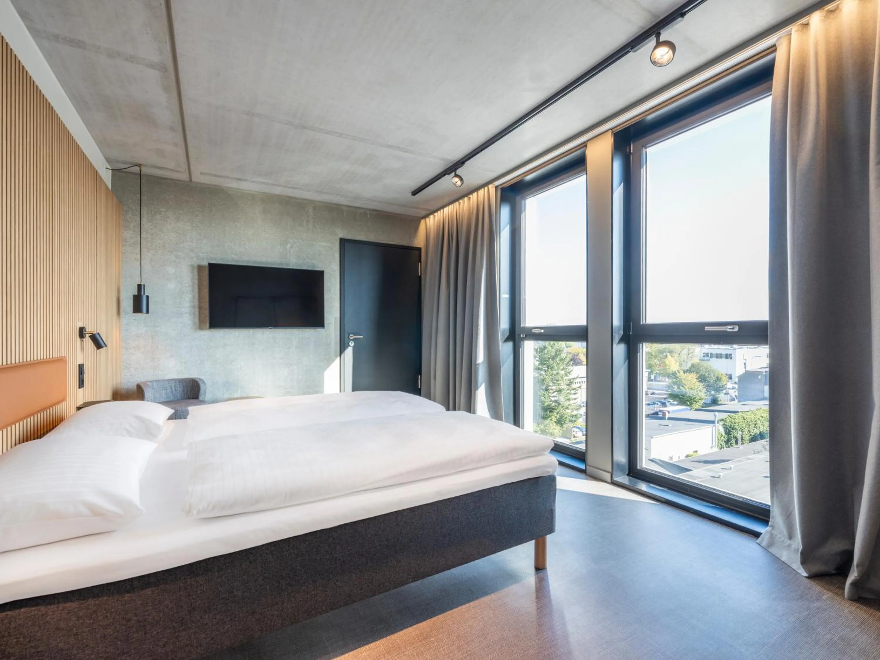 Photo of the whole room, Bed in Zleep Hotel Hamburg Volkspark