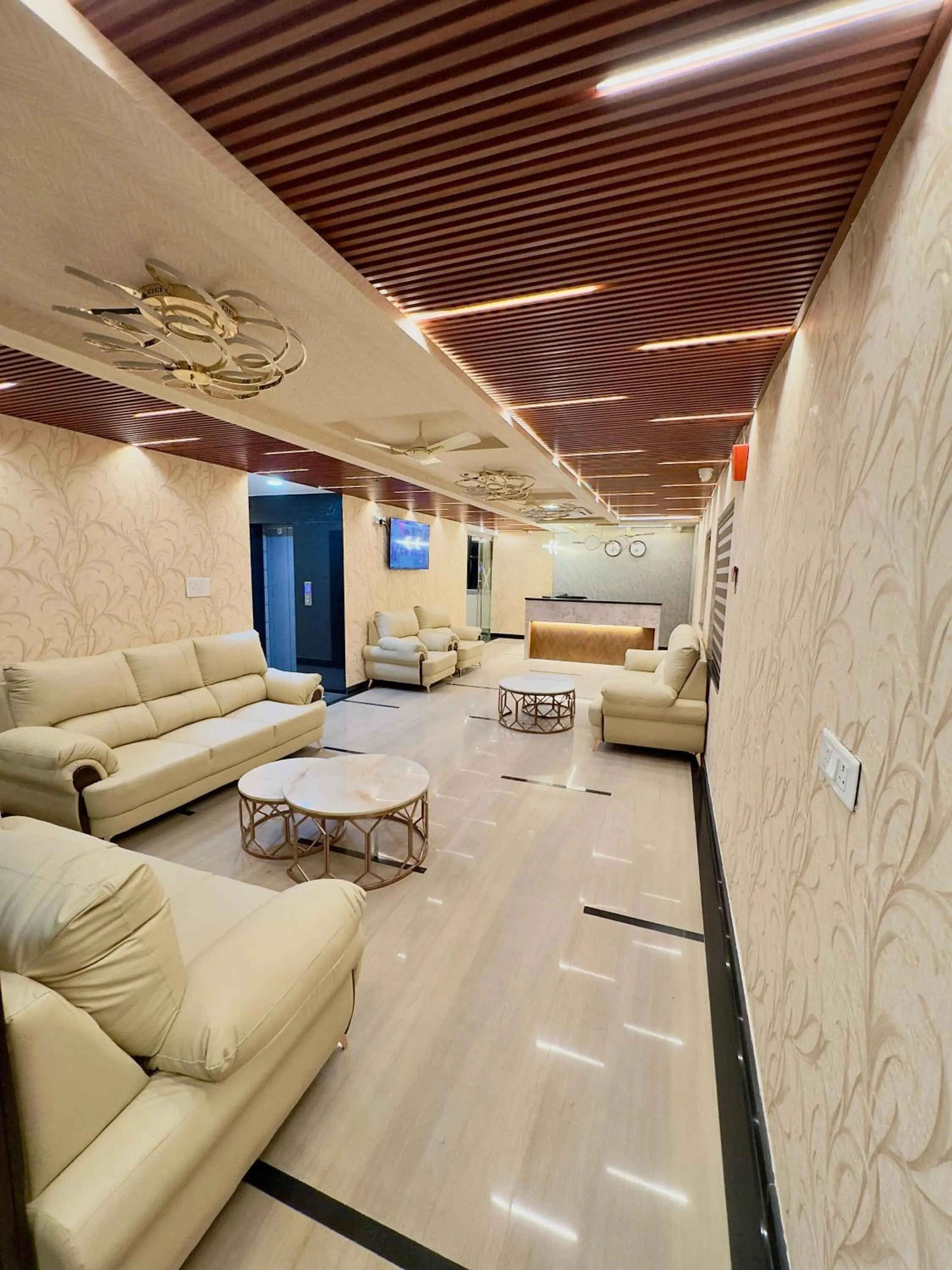 Communal lounge/ TV room in Hotel Deccan Park