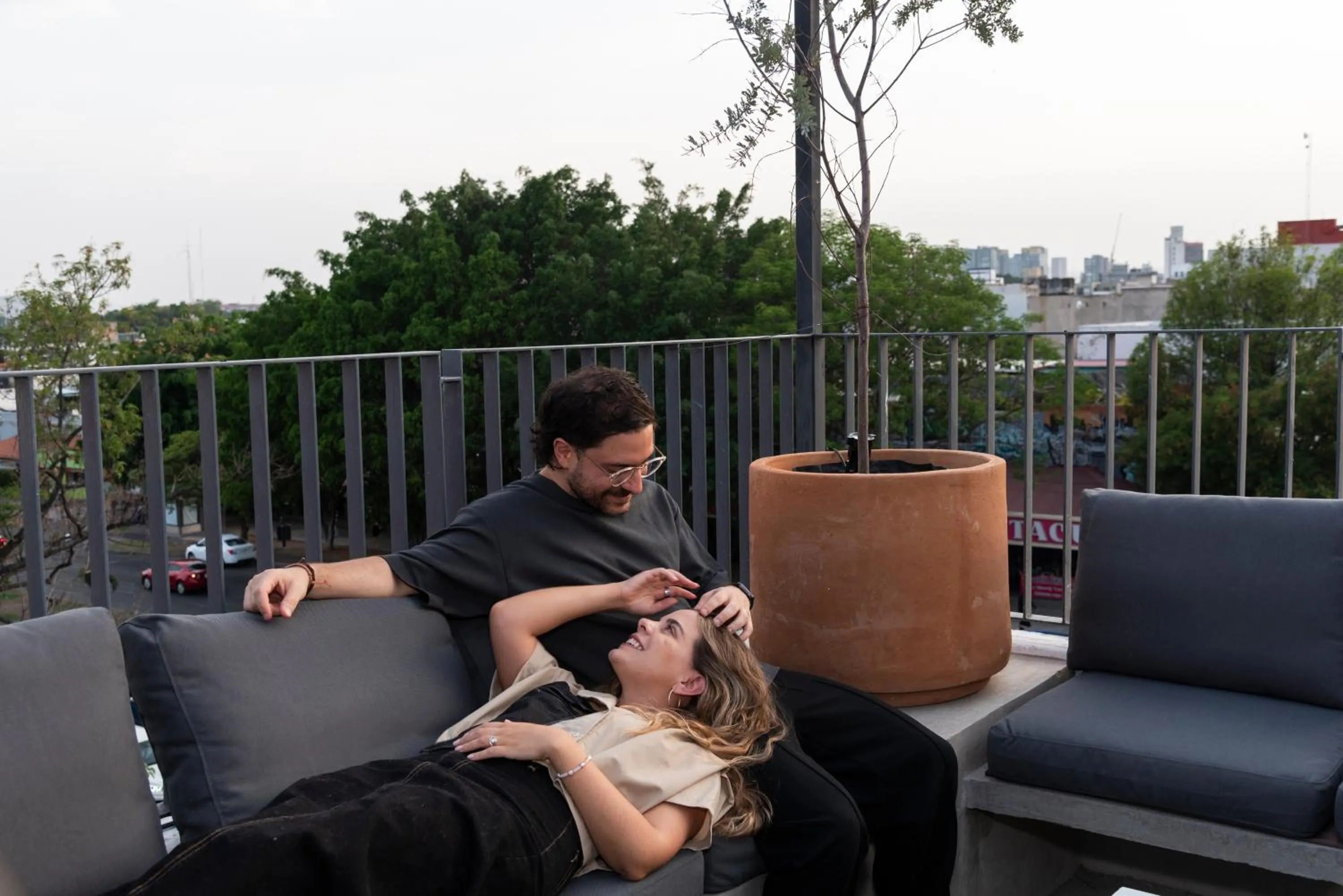 Balcony/Terrace in Hostel Nube Mía
