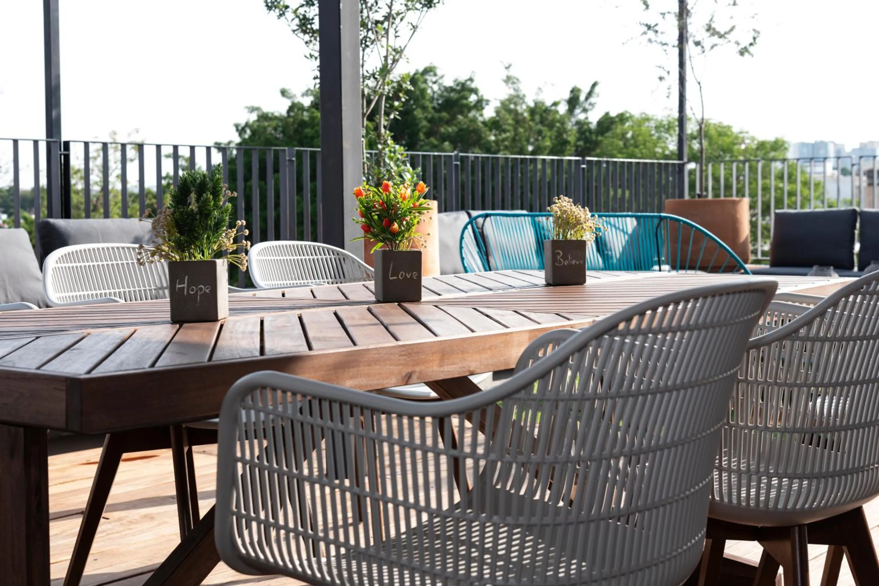 Patio in Hostel Nube Mía