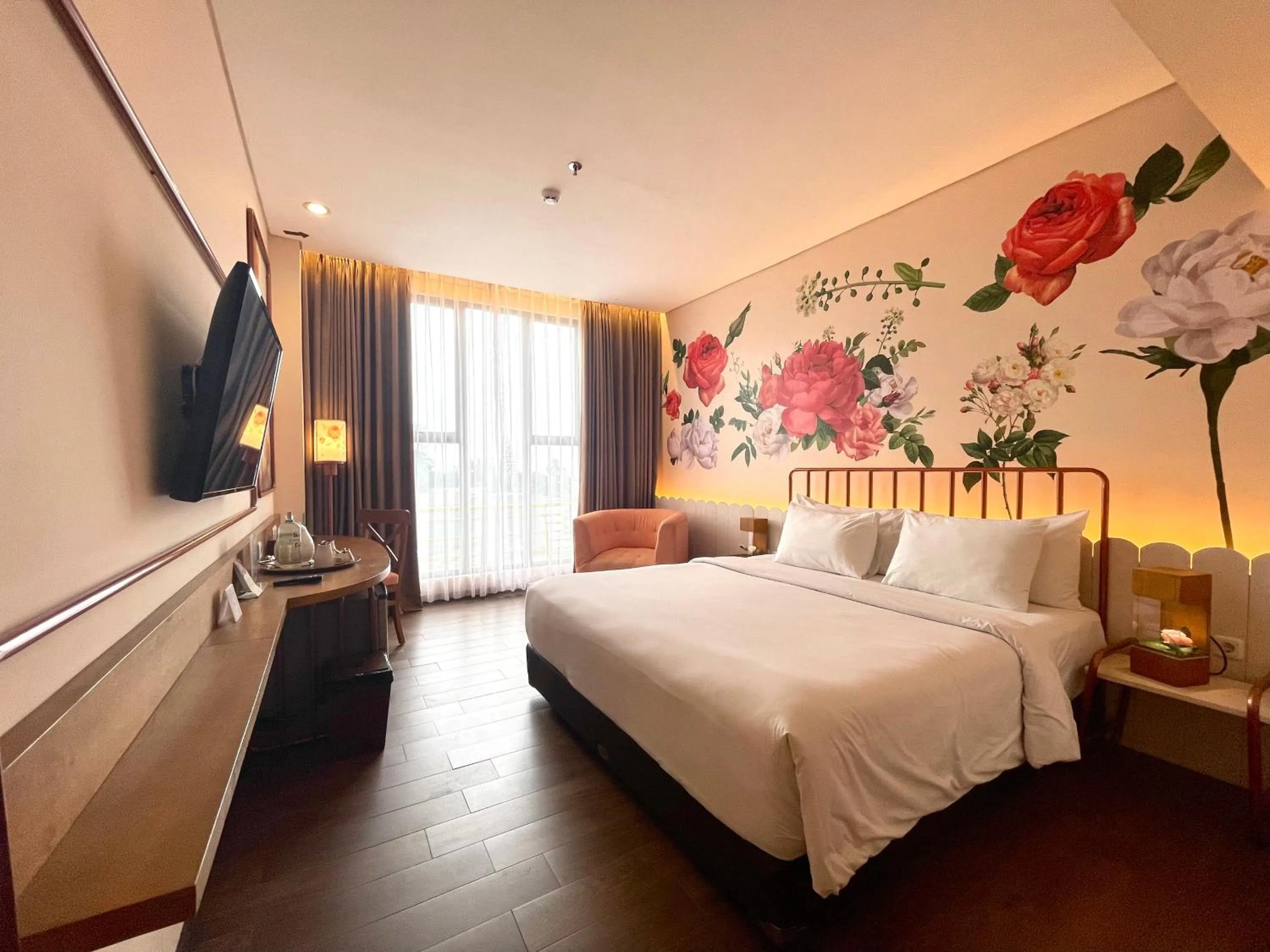 Bedroom, Bed in Hemangini Hotel Bandung