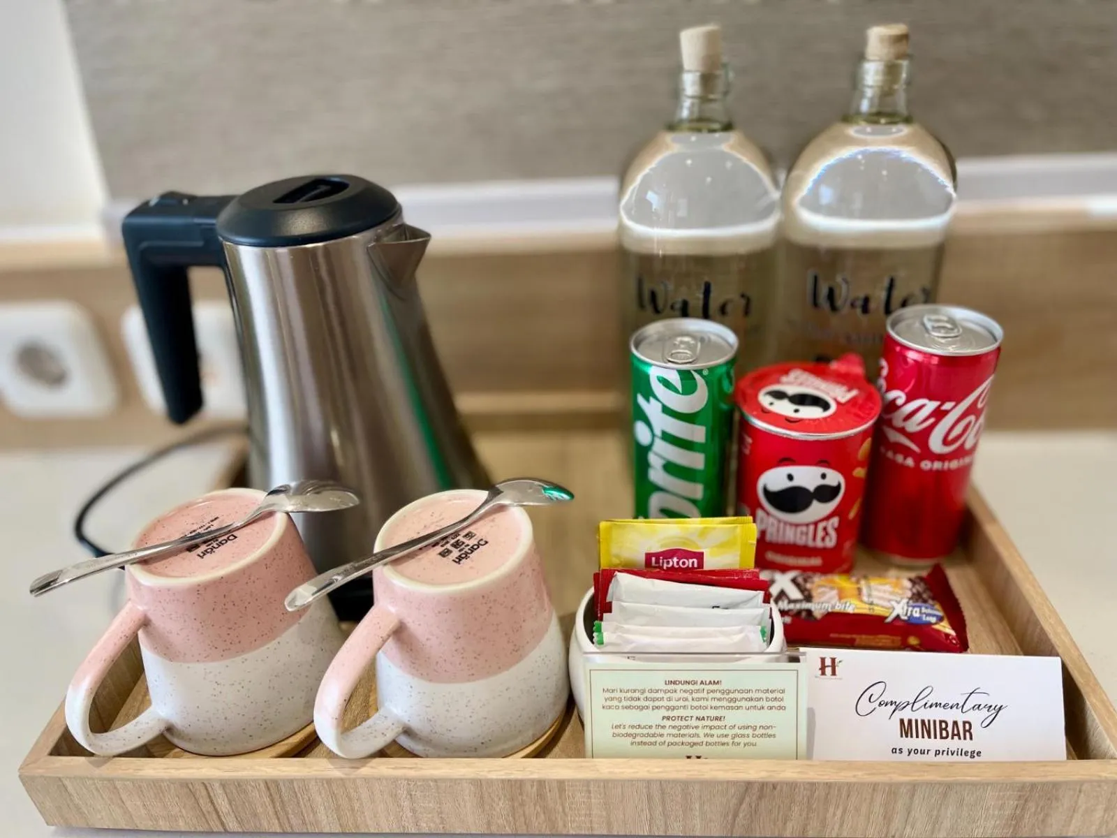 minibar in Hemangini Hotel Bandung