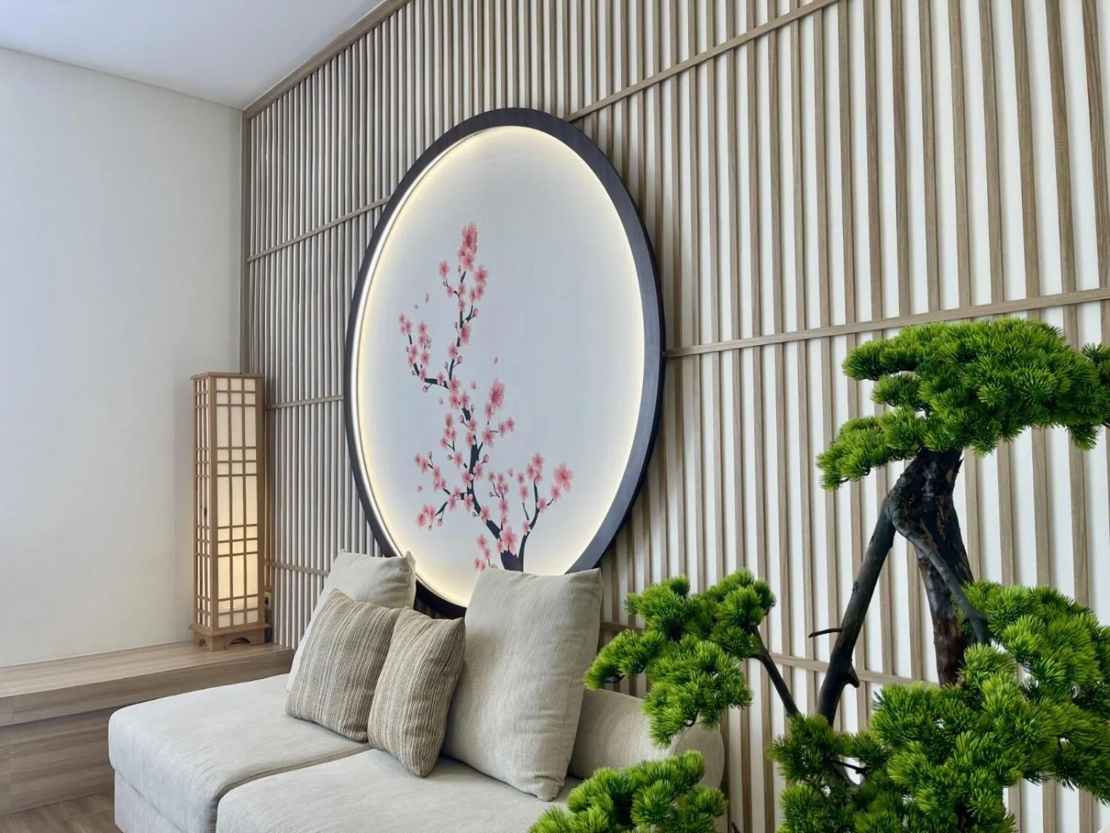 Seating area in Hemangini Hotel Bandung