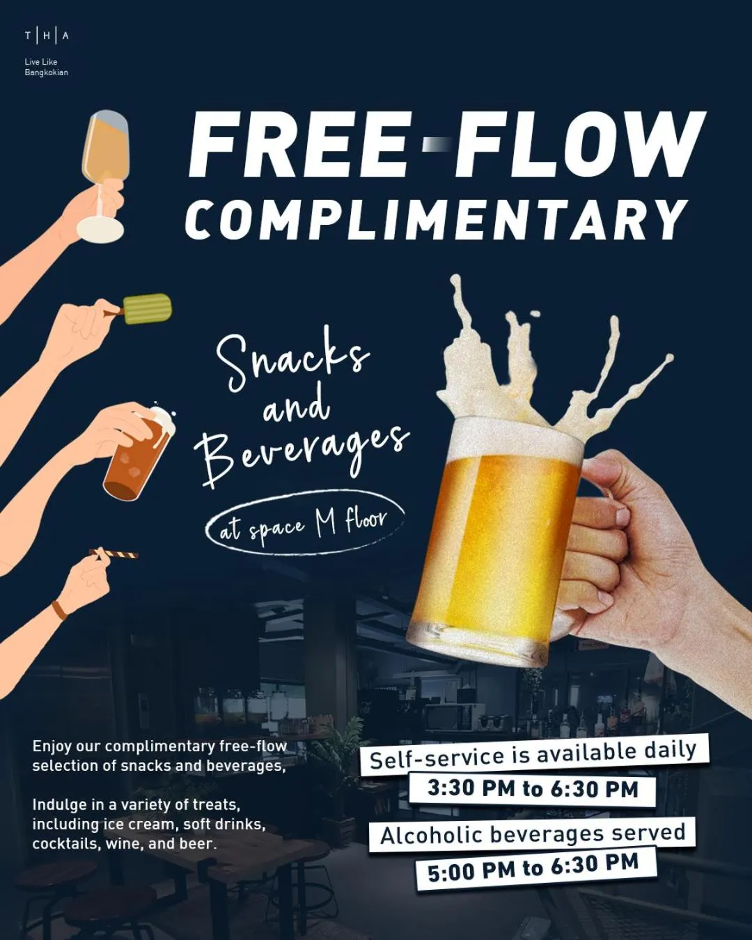 Restaurant/places to eat in THA City Loft by TH District