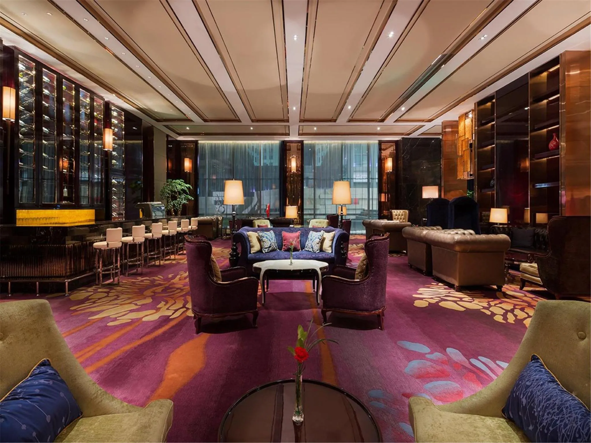 Lounge or bar in Wanda Realm Fushun