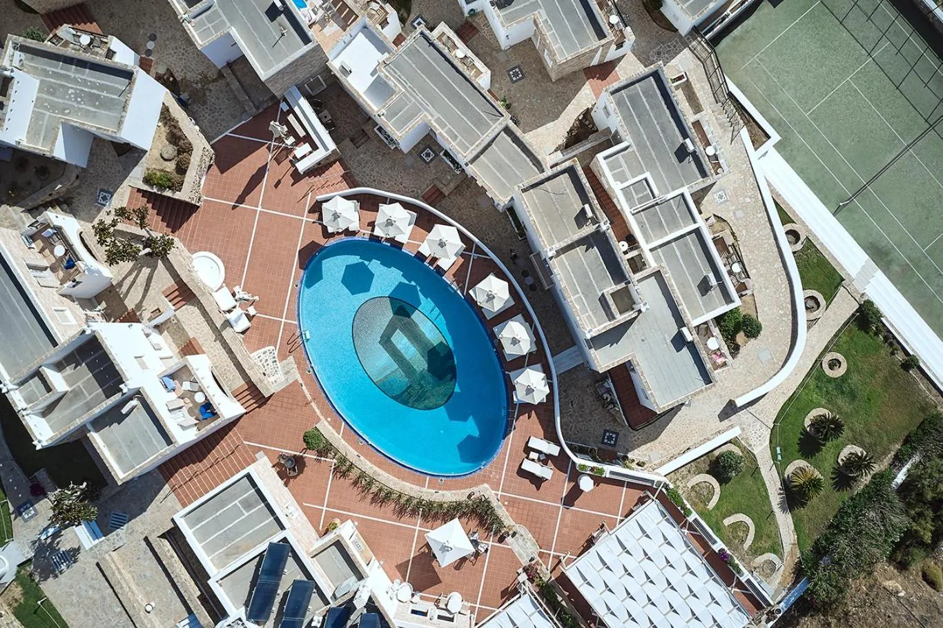 Bird's eye view in Naxos Magic Village