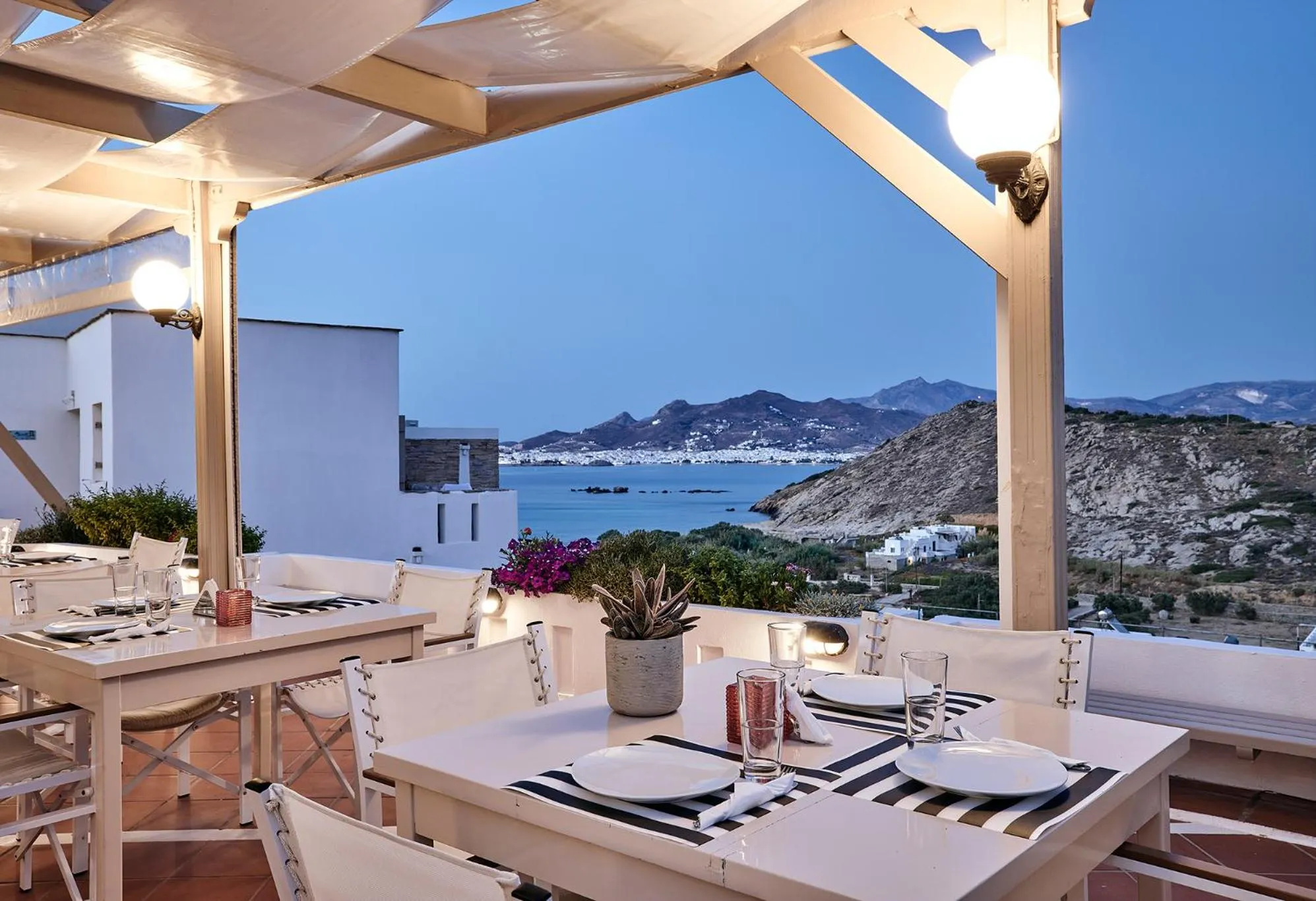 Dining area in Naxos Magic Village