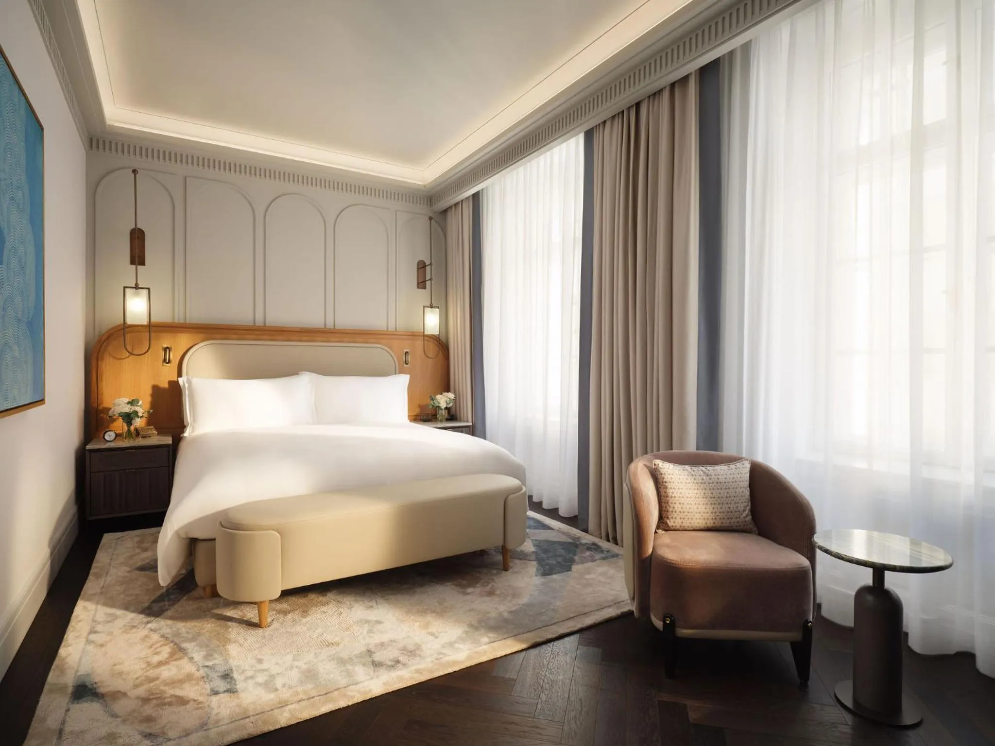 Bedroom, Bed in Mandarin Oriental, Vienna