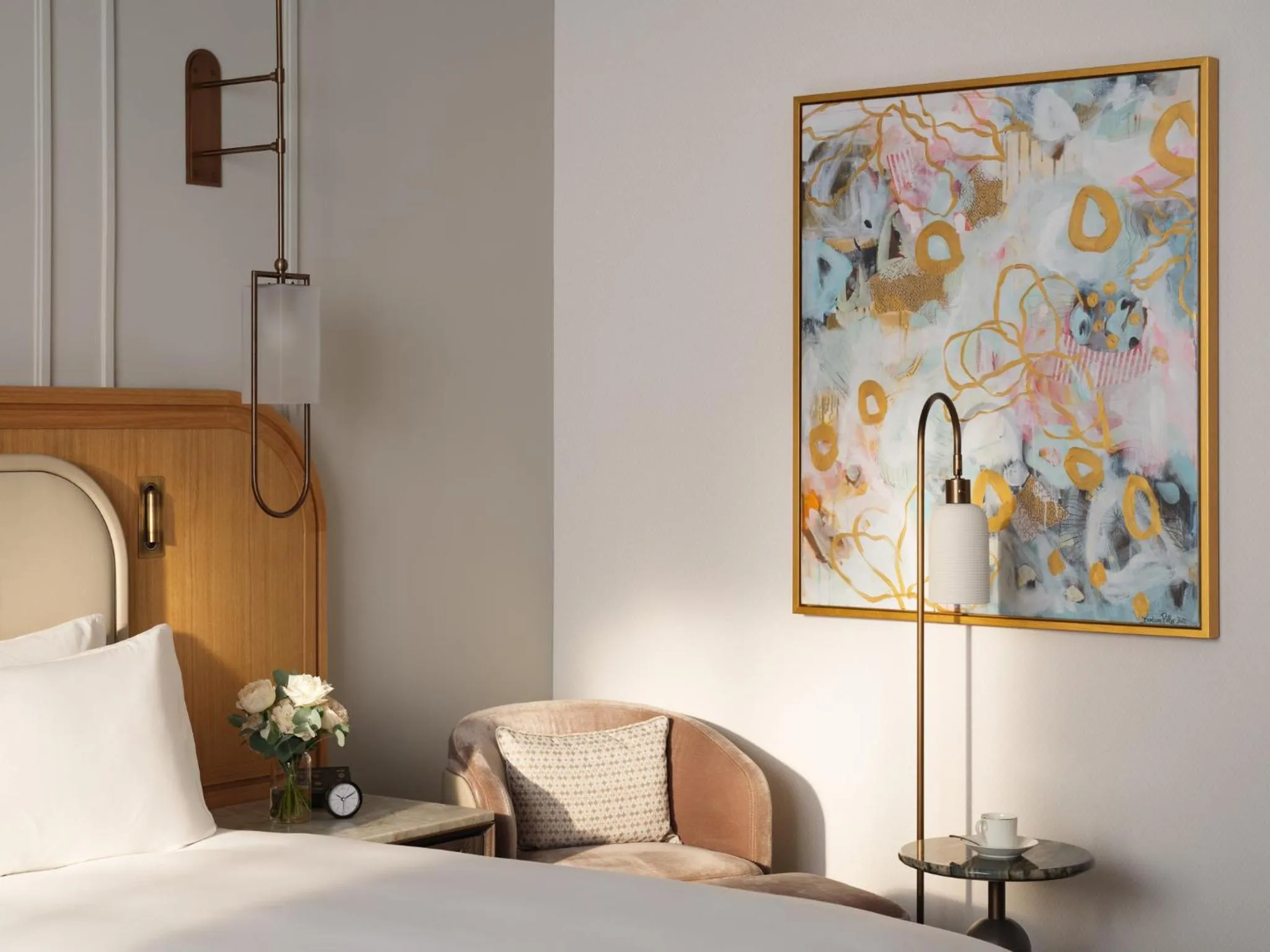 Photo of the whole room, Bed in Mandarin Oriental, Vienna