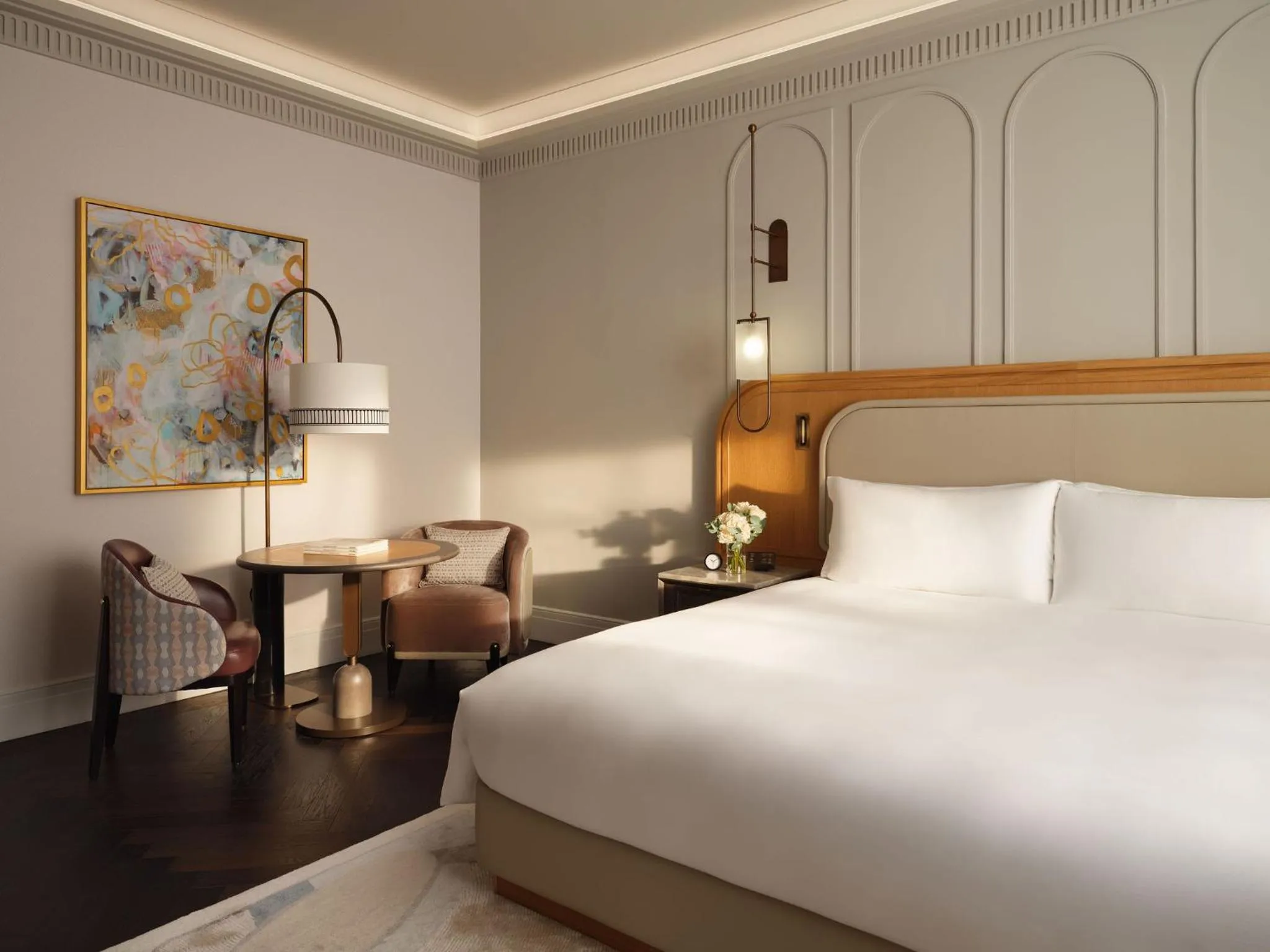 Bedroom, Bed in Mandarin Oriental, Vienna