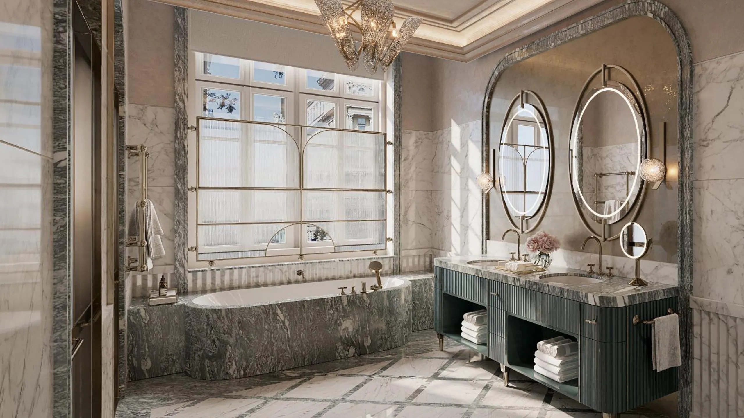 Bathroom in Mandarin Oriental, Vienna