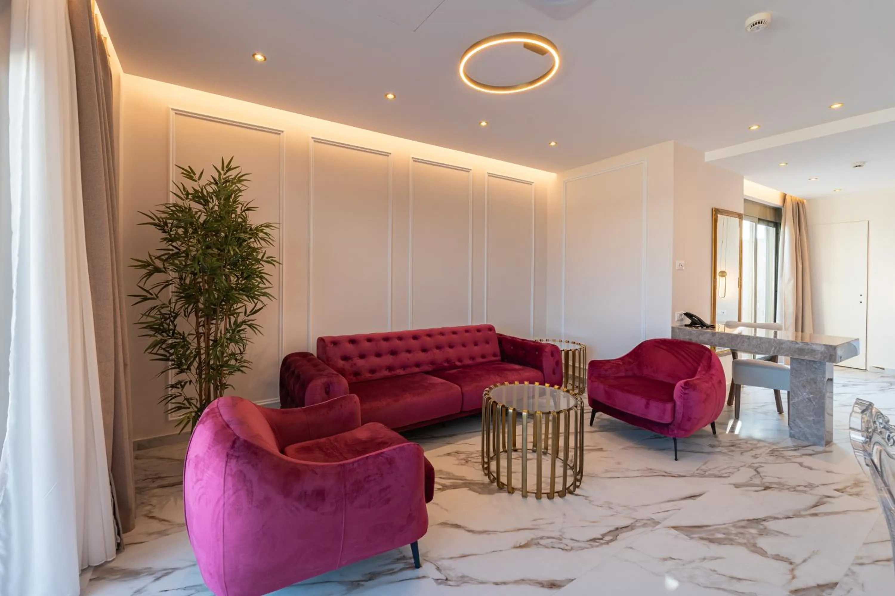 Living room in Philia Center Suites