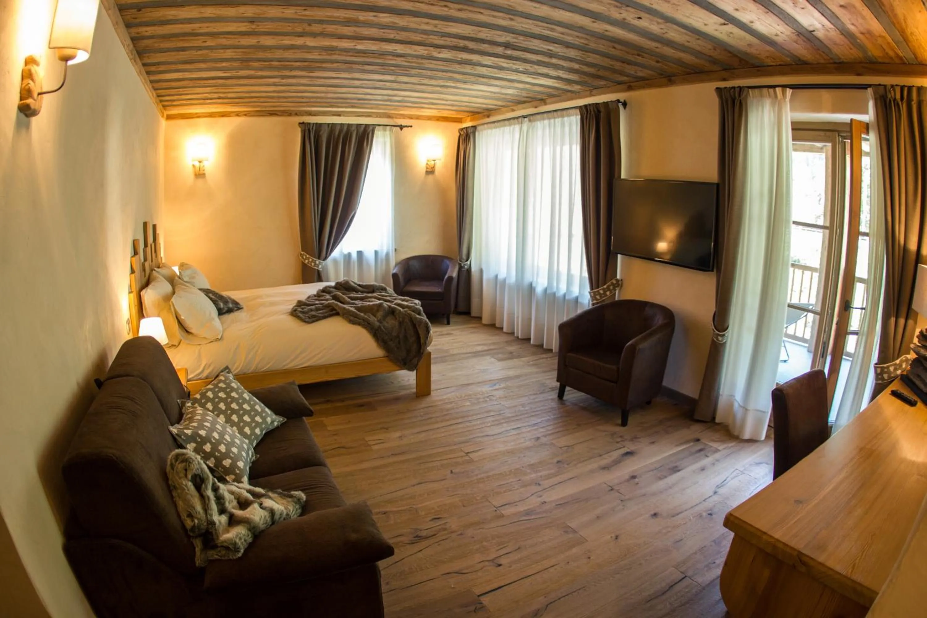 Bedroom in Hotel Les Montagnards