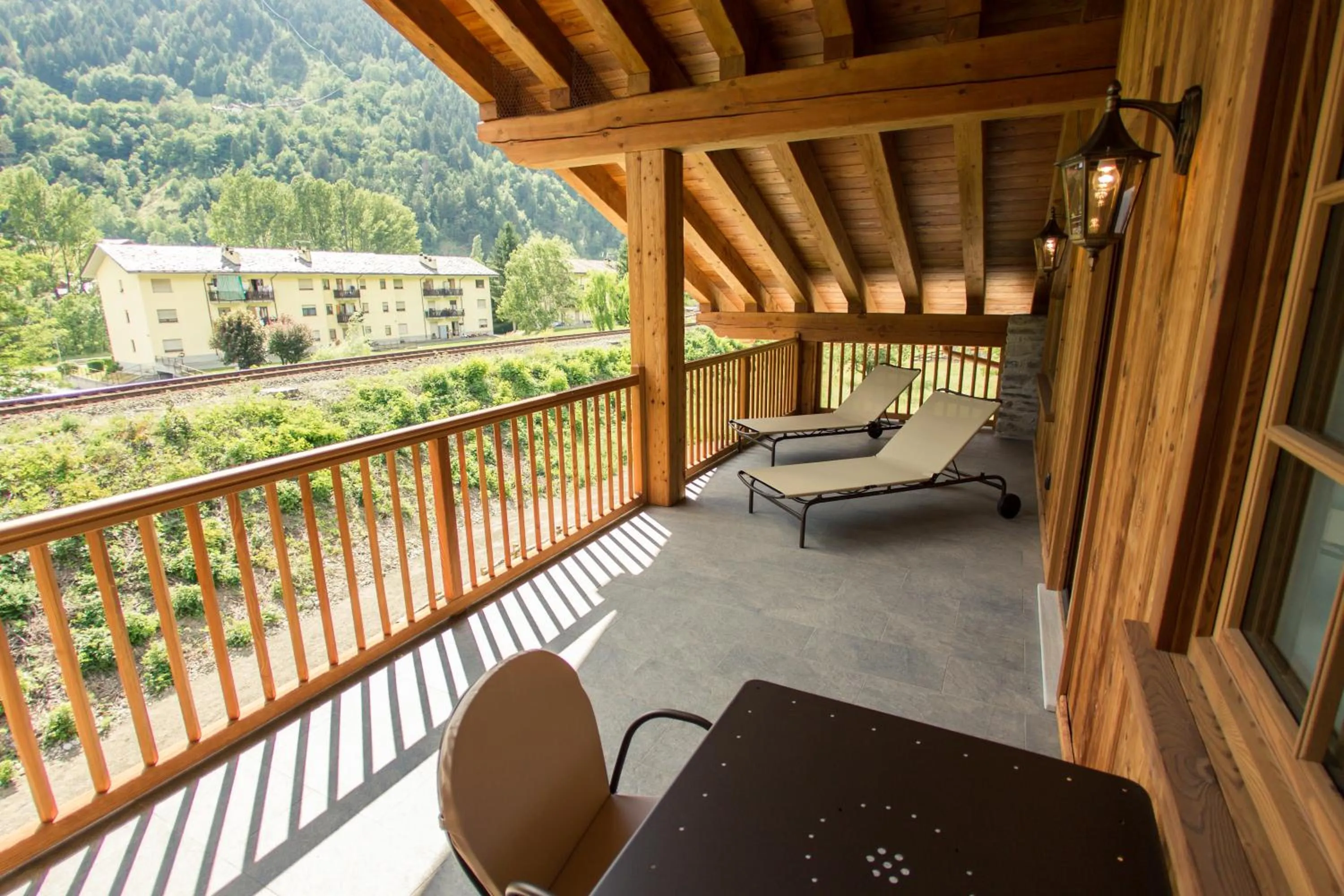 Balcony/Terrace in Hotel Les Montagnards