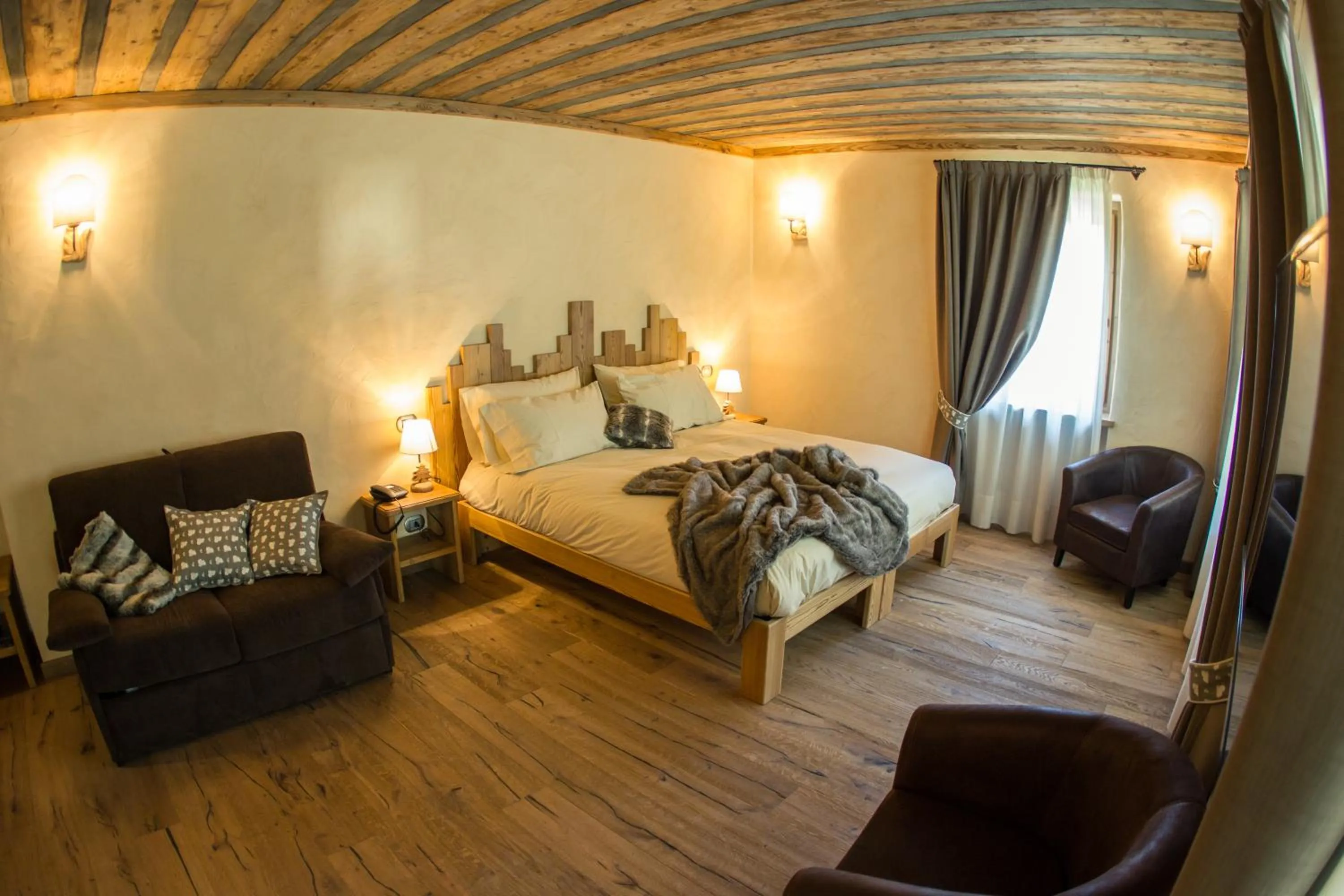 Bedroom, Bed in Hotel Les Montagnards