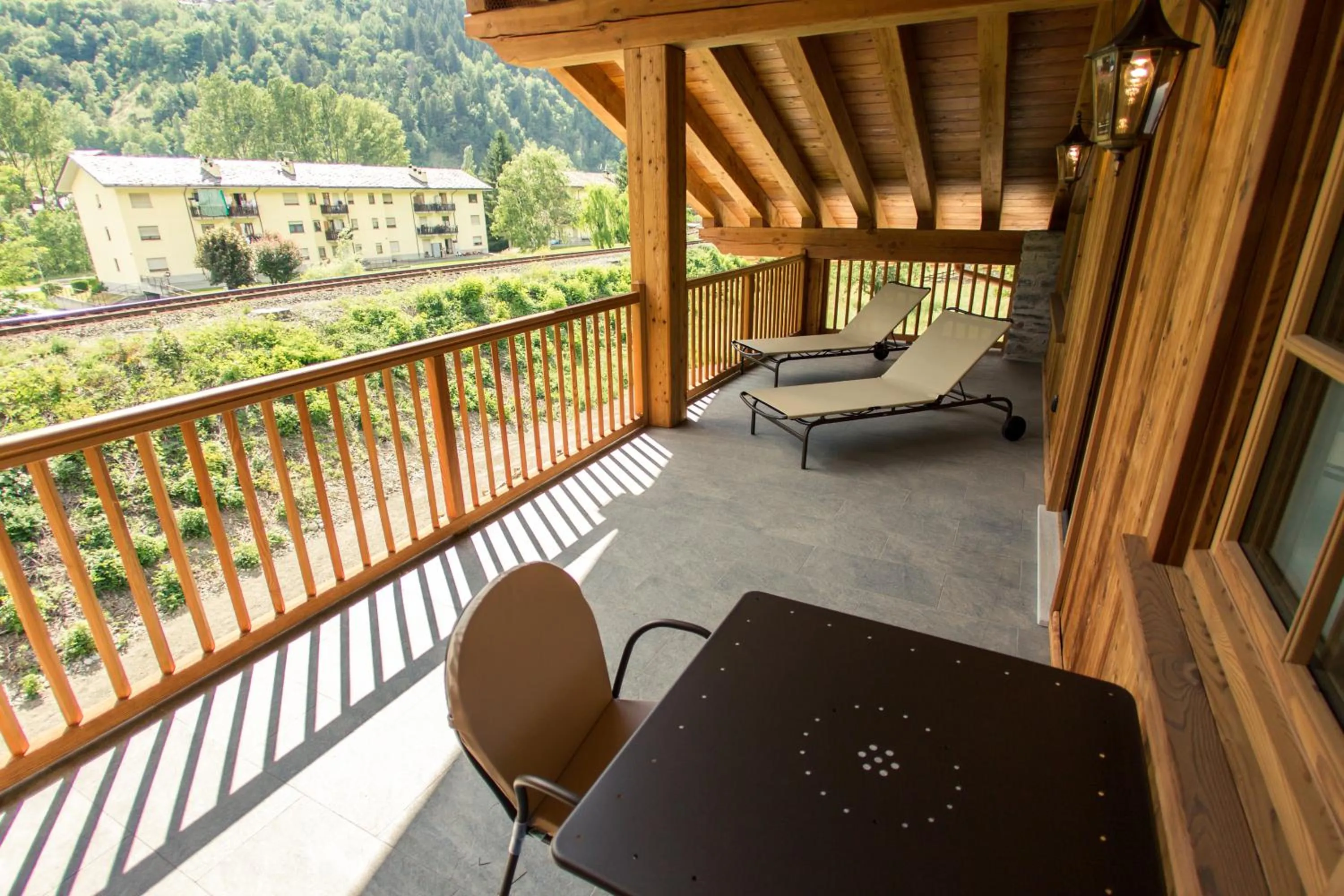 Balcony/Terrace in Hotel Les Montagnards
