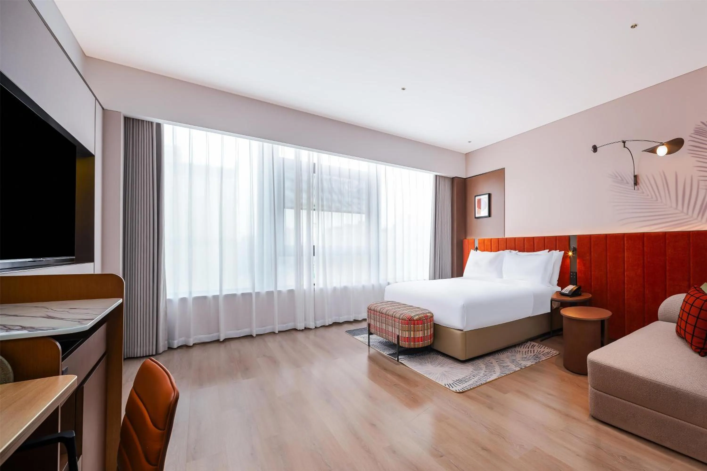 Bed in Hilton Garden Inn Xinyang East Railway Station