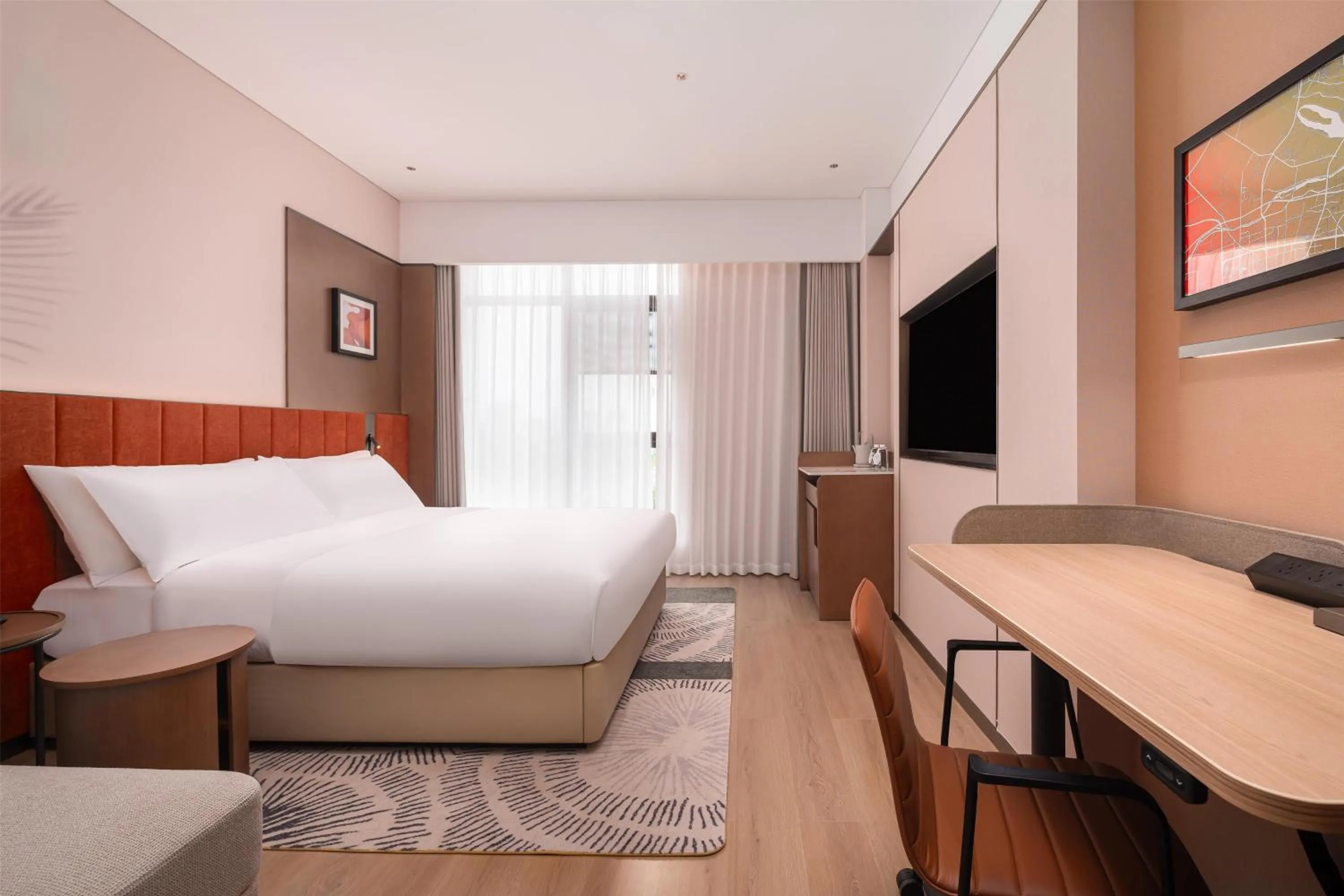 Bed in Hilton Garden Inn Xinyang East Railway Station