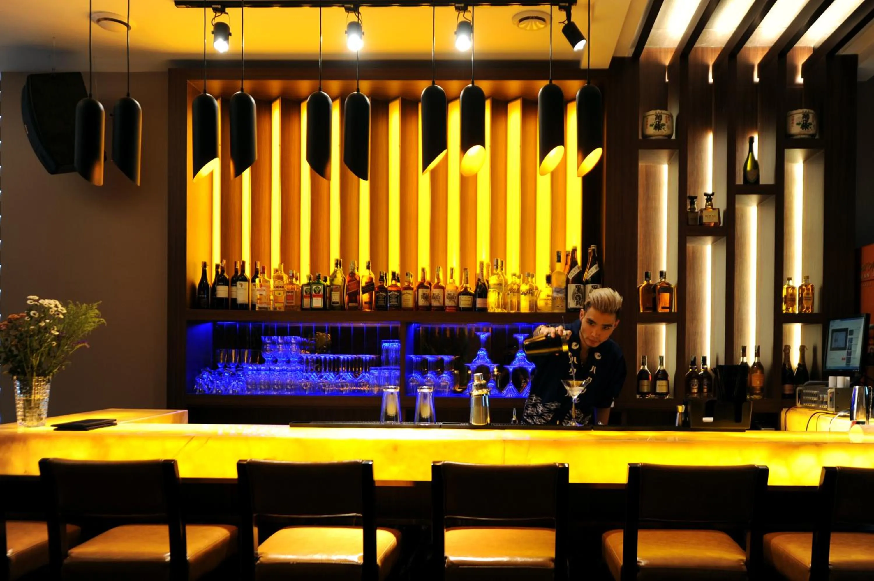 Lounge or bar in Flower Hotel Ulaanbaatar