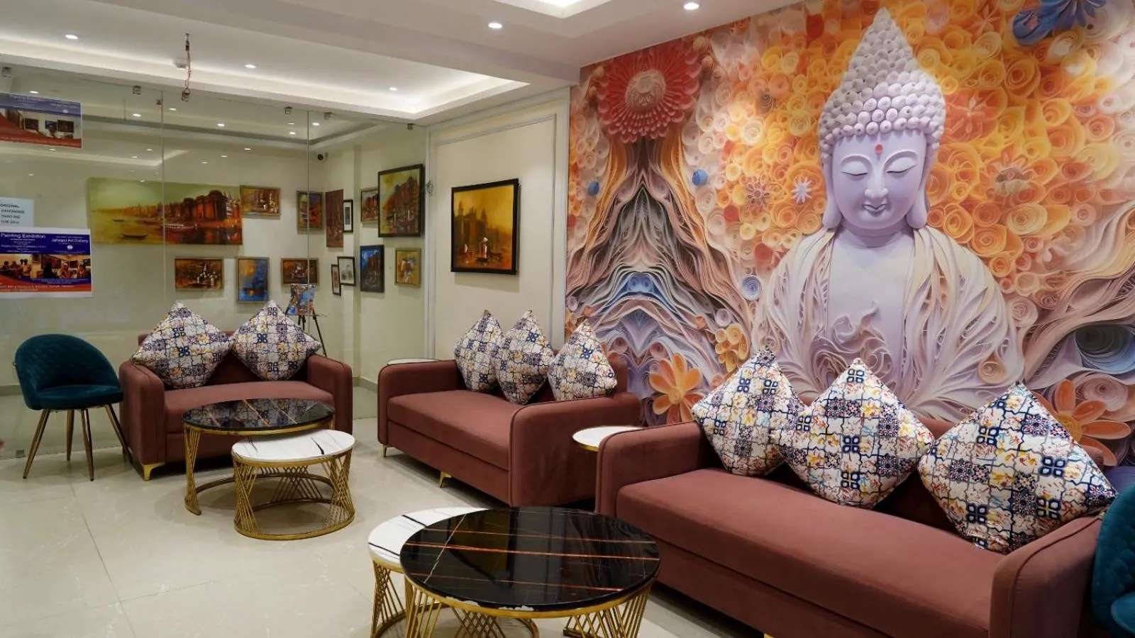 Seating area in Hotel Anant Inn