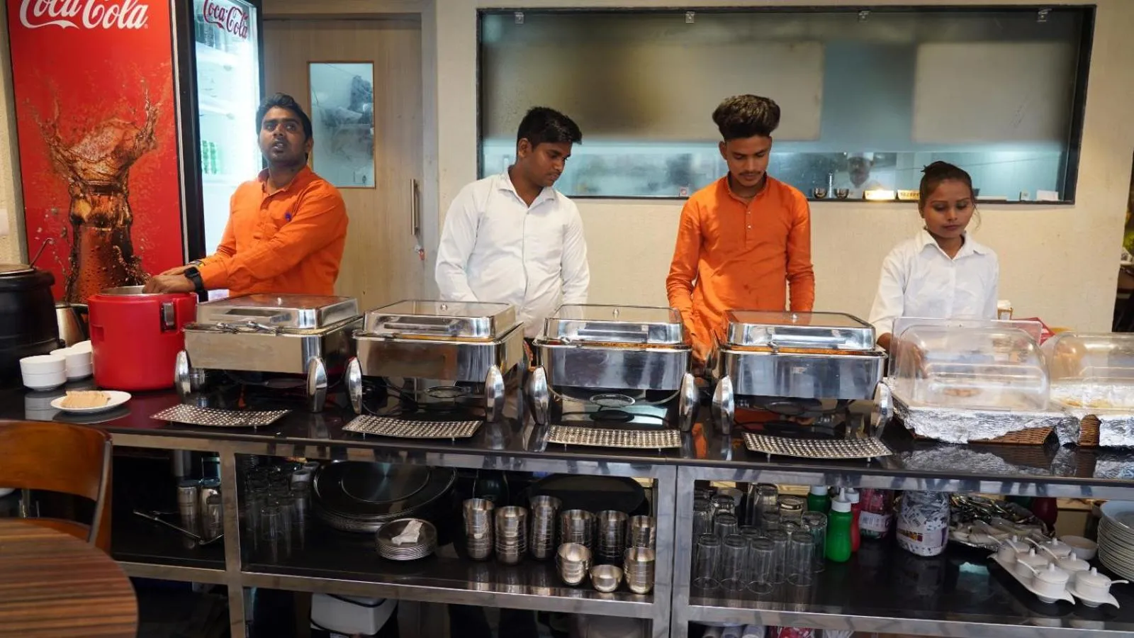 Buffet breakfast in Hotel Anant Inn