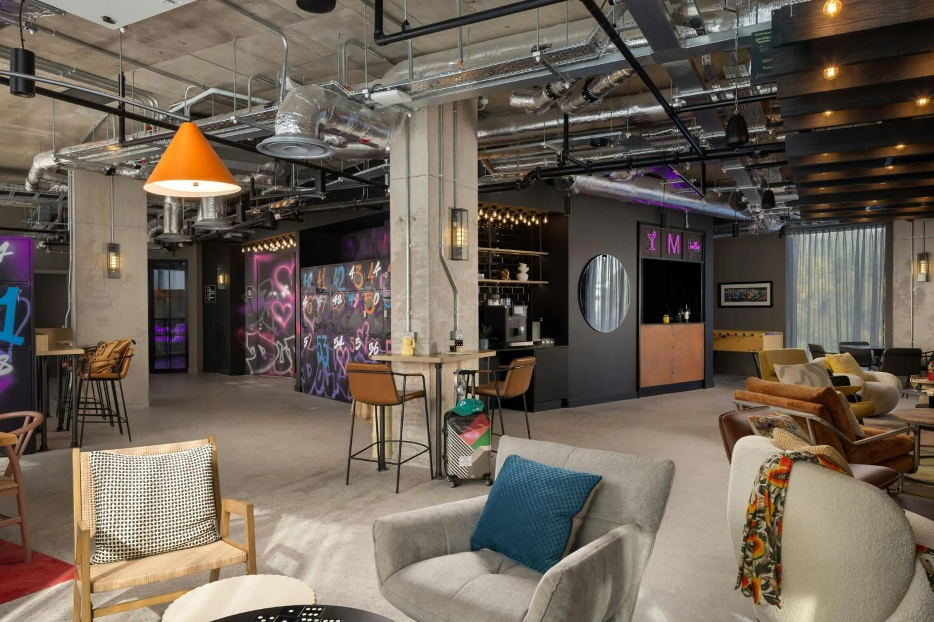 Lobby or reception in Moxy Dublin Docklands