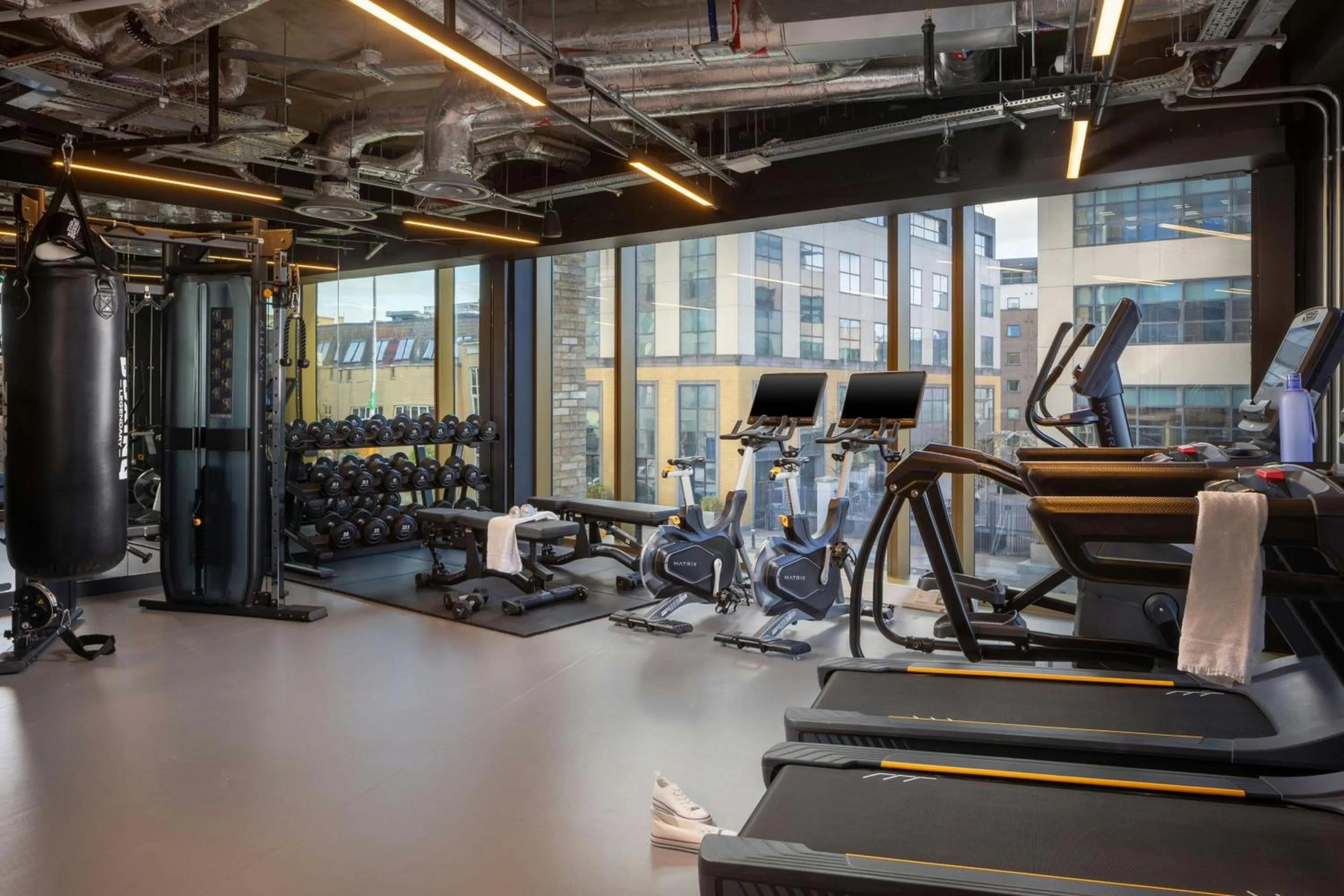 Fitness centre/facilities in Moxy Dublin Docklands