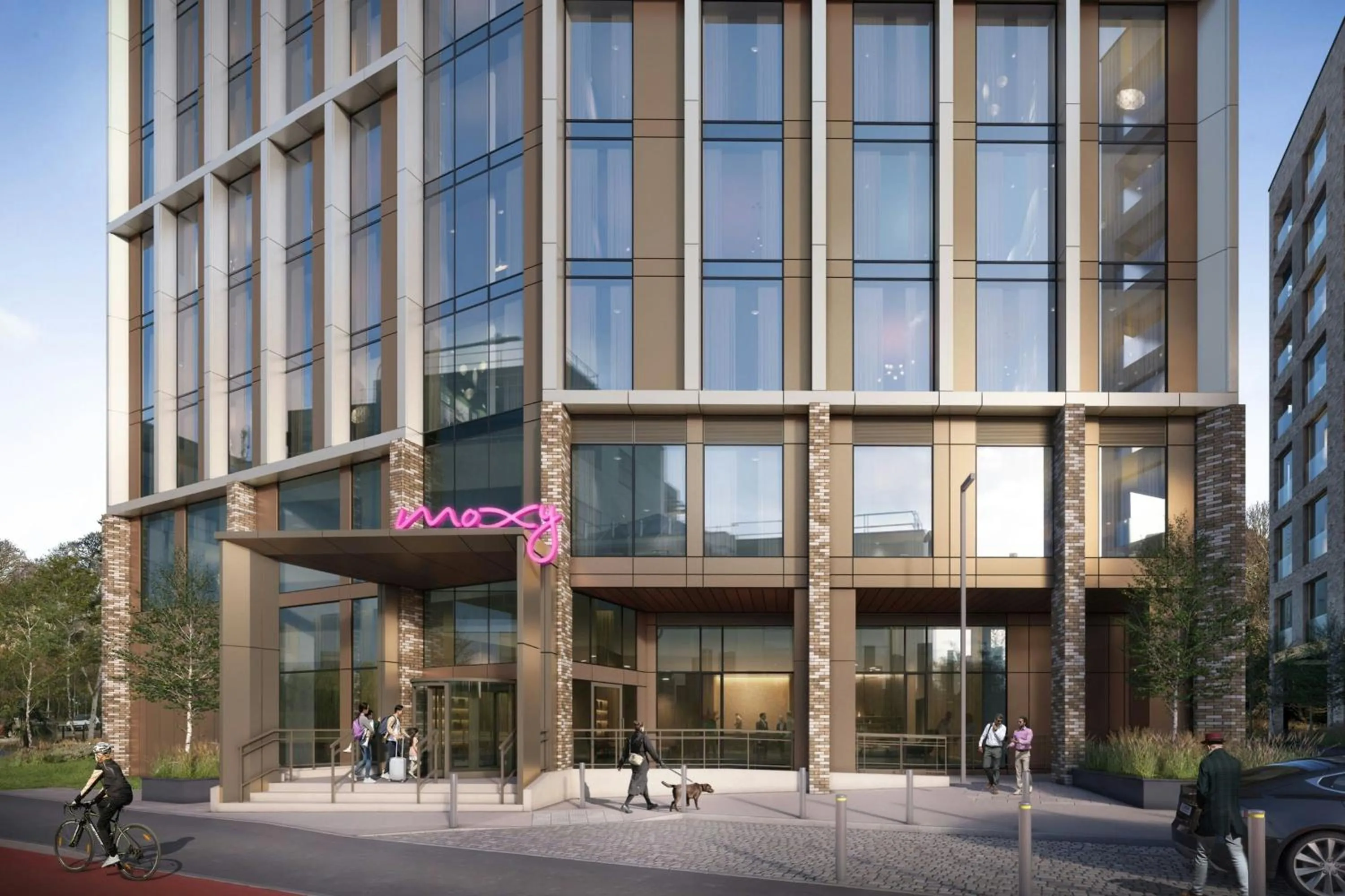 Property building in Moxy Dublin Docklands