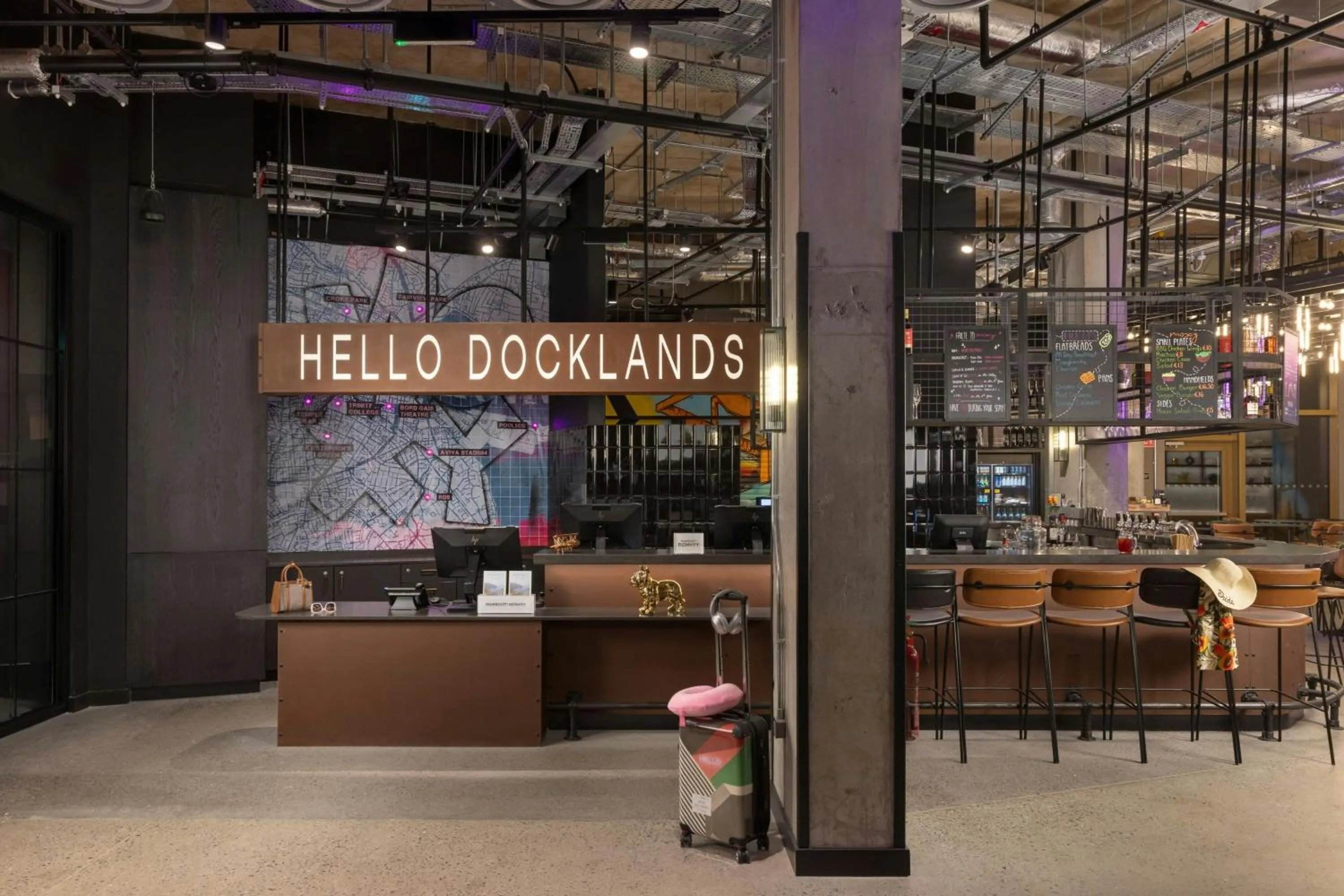 Lobby or reception in Moxy Dublin Docklands