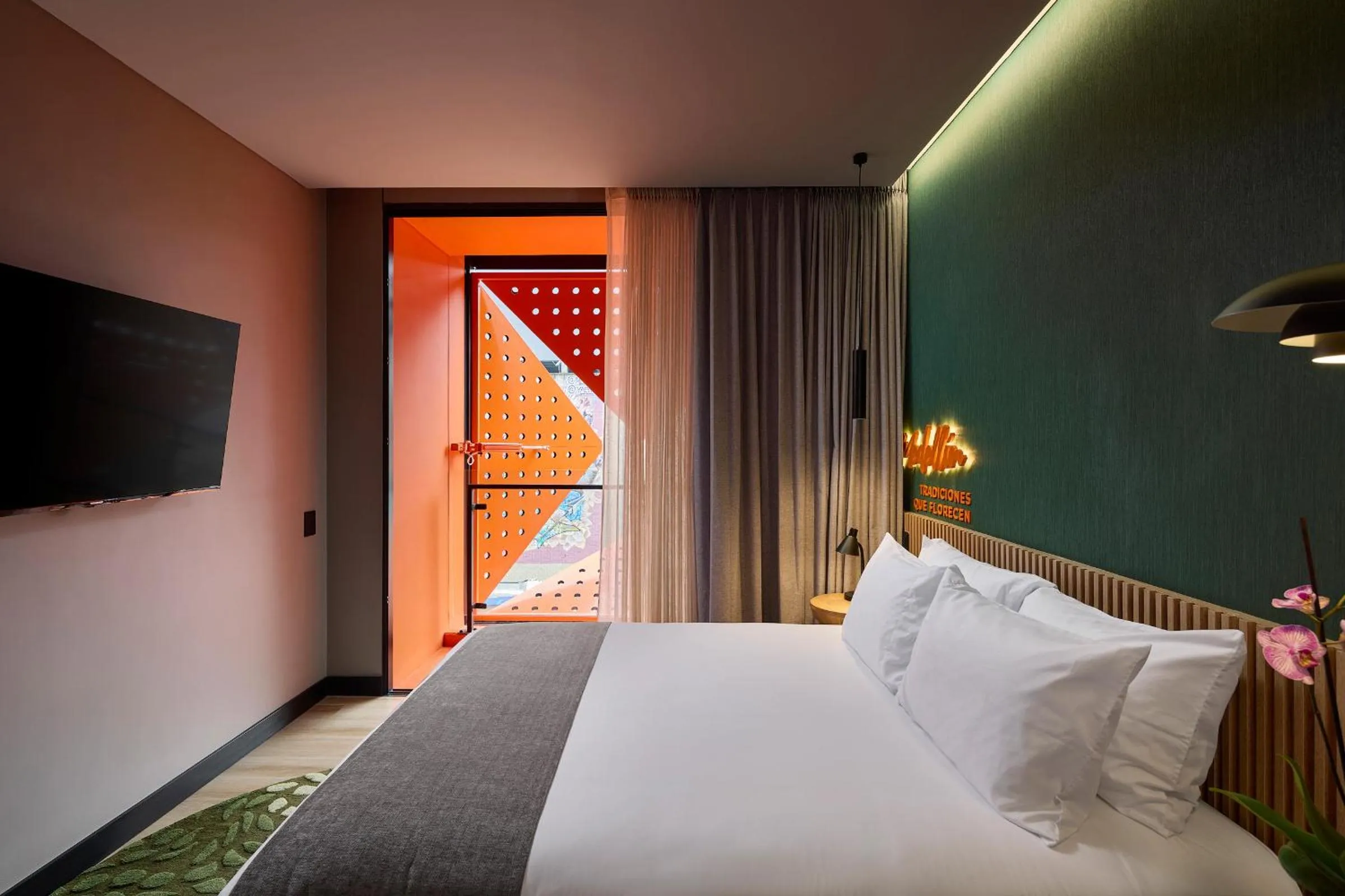 Bedroom, Bed in Calle Flora Hotel by Jalo