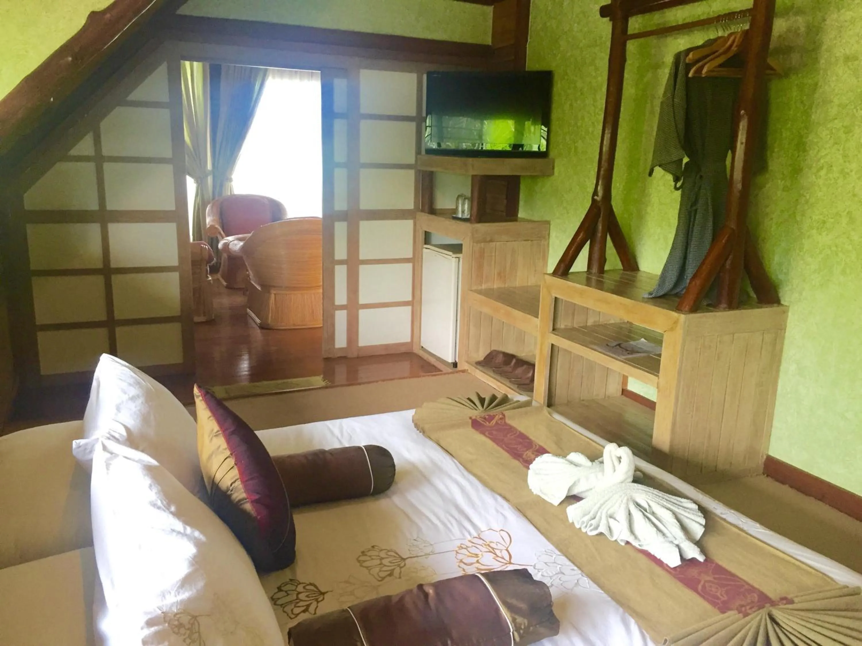 Bed in Phu Pha Nam Resort